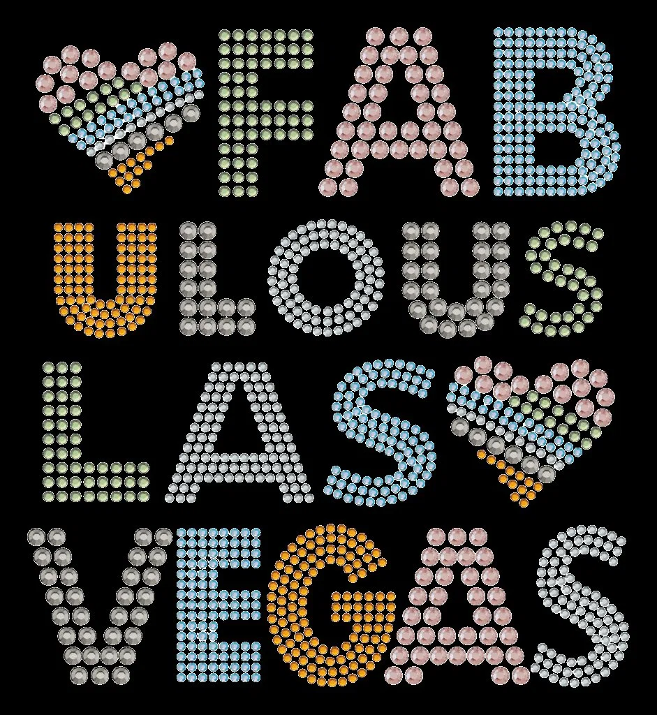 Fabulous Las Vegas Rhinestone T-Shirt product image 3