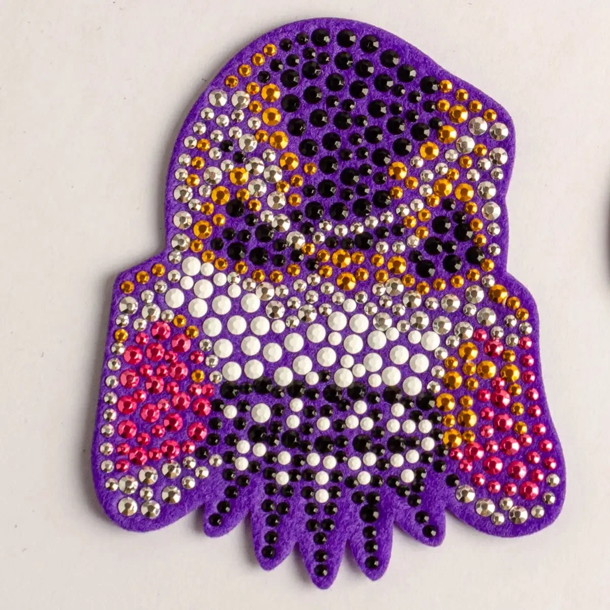 Cartoon Animal Rhinestone Felt Patch cartoon patch detail