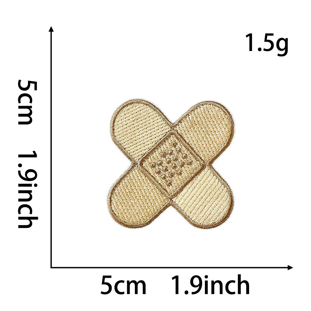 Embroidered jacket patch application