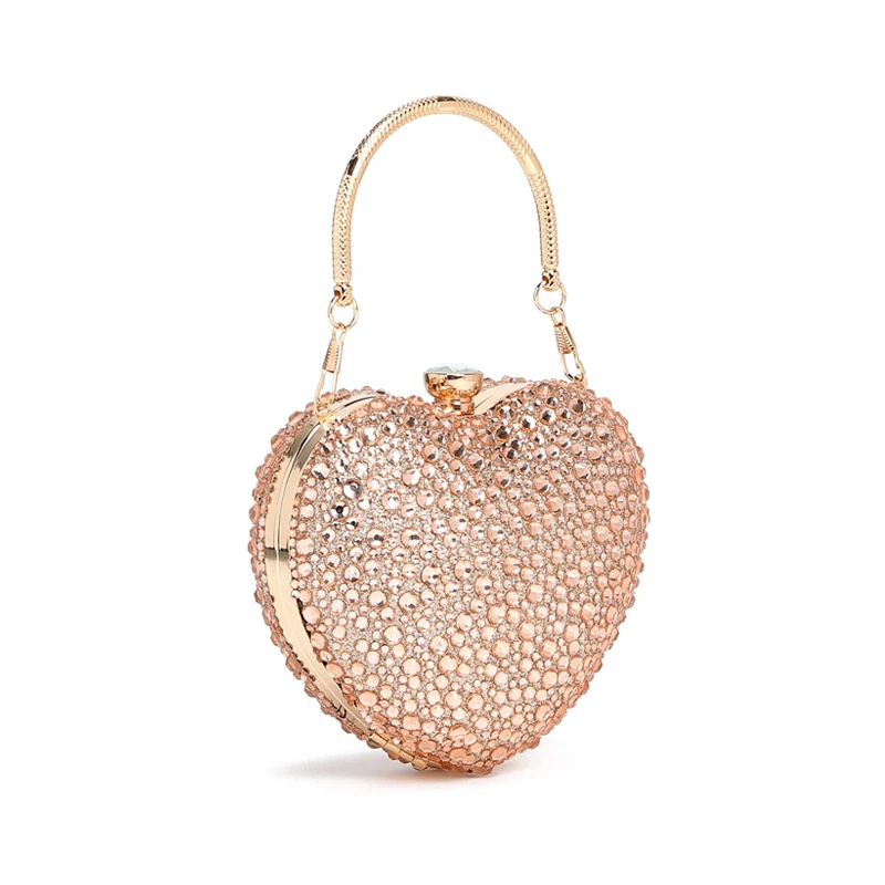Heart-Shaped Rhinestone Evening Clutch product image 4