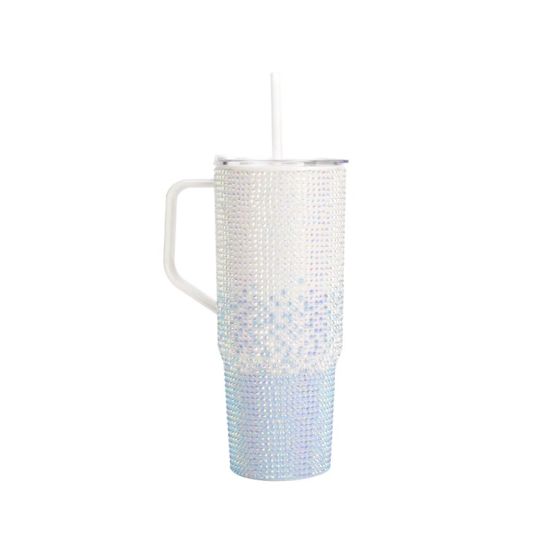 Pearl Beaded 40 oz Tumbler with Handle product image 7