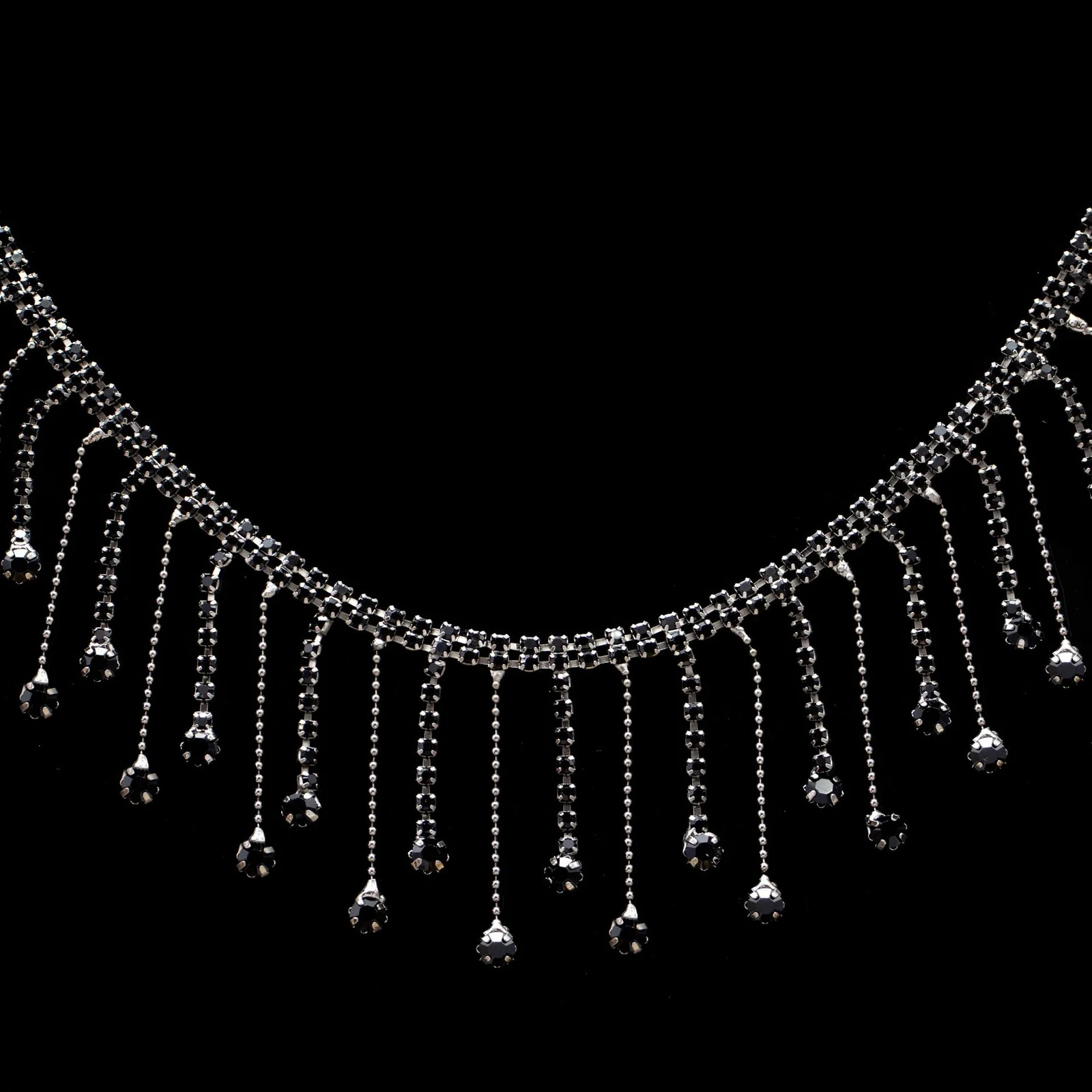 Teardrop Rhinestone Tassel Chain Trim product image 10
