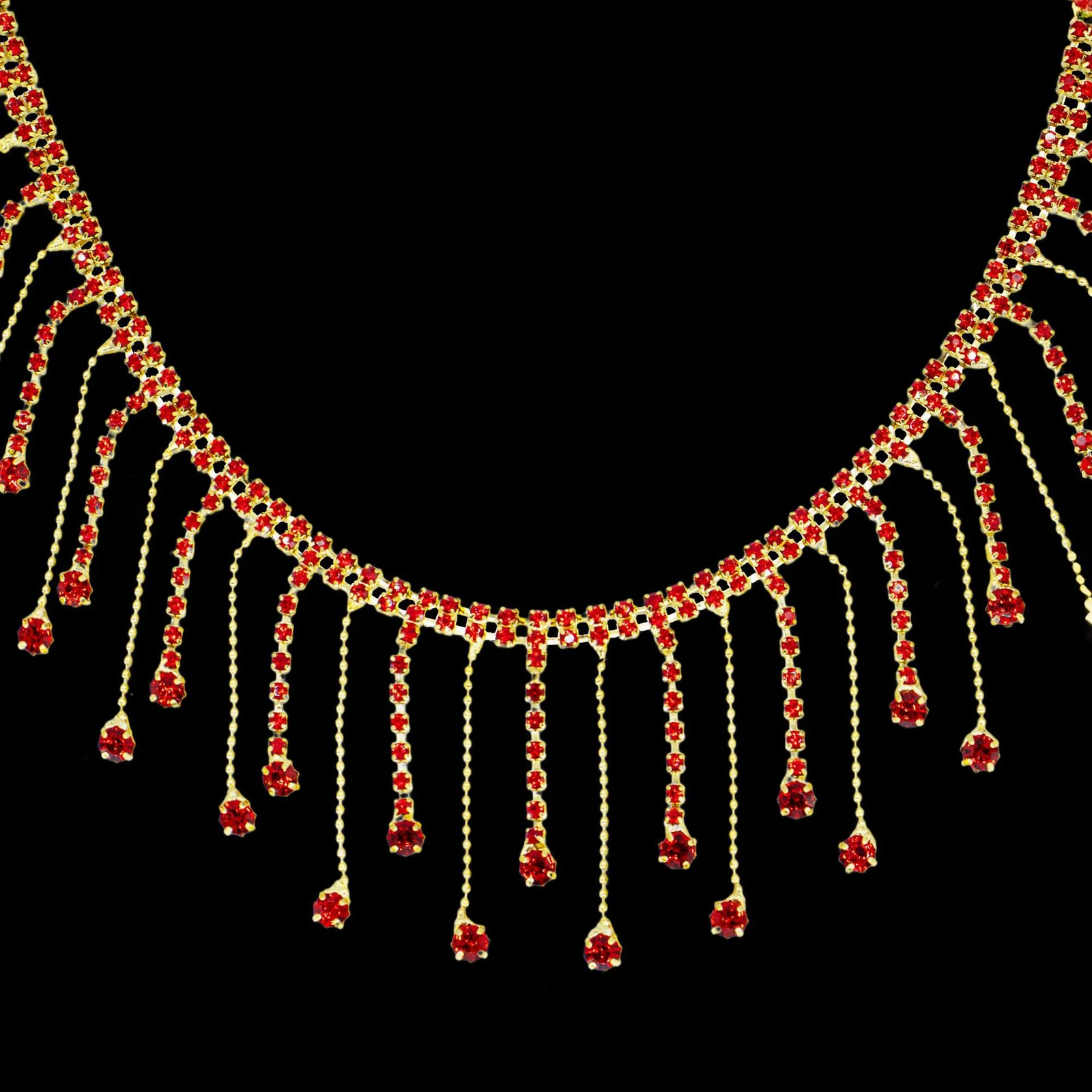 Teardrop Rhinestone Tassel Chain Trim product image 16