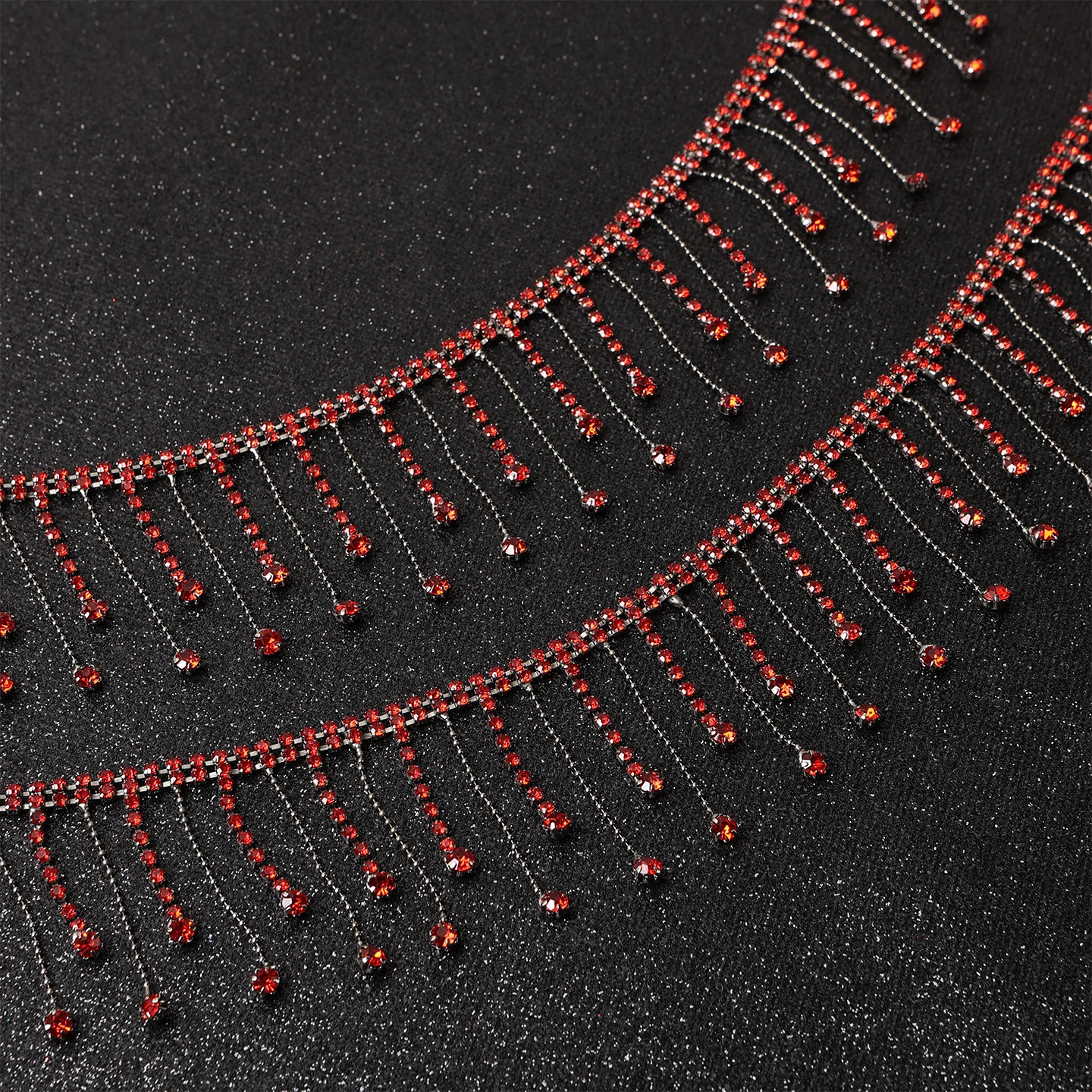 Teardrop Rhinestone Tassel Chain Trim product image 19