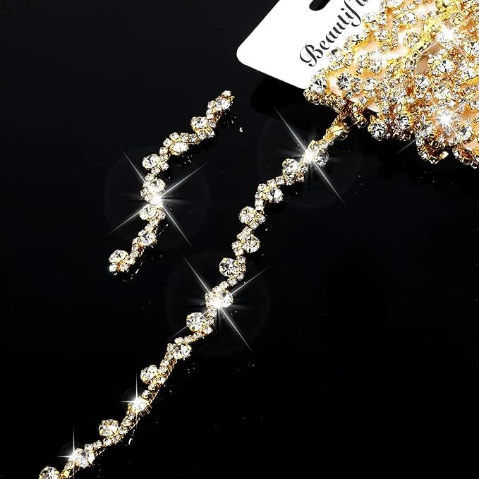 S-Shaped Rhinestone Chain Trim product image 7