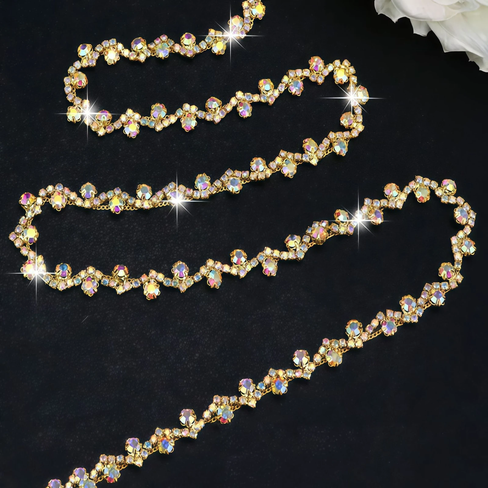 S-Shaped Rhinestone Chain Trim product image 9
