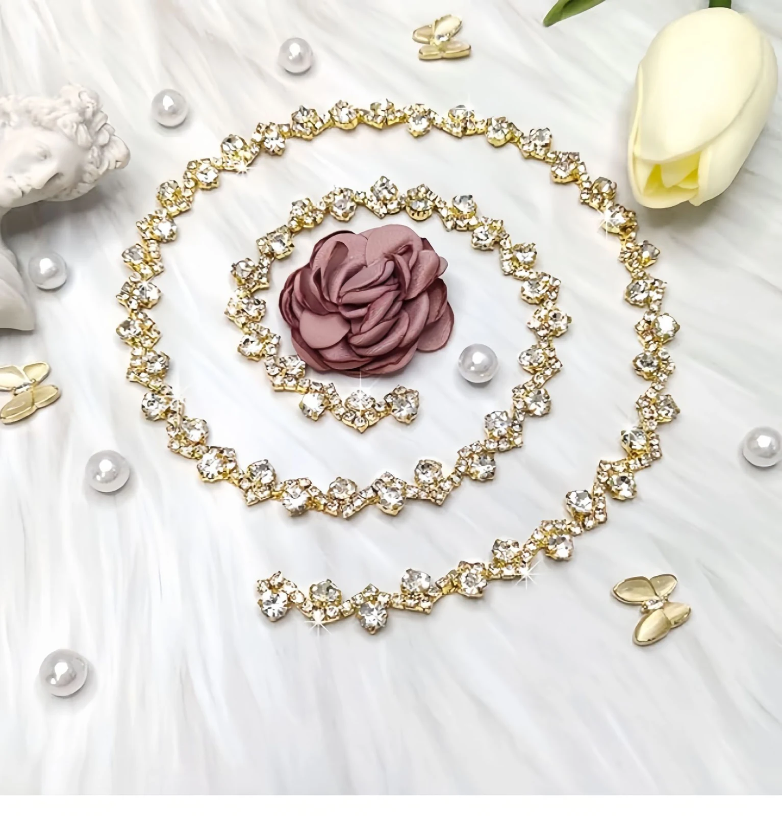 S-Shaped Rhinestone Chain Trim product image 16