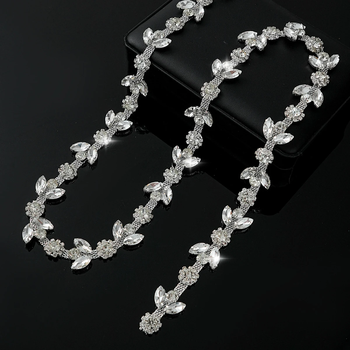 Sparse and Dense Colored Rhinestone Chain Trim product image 5