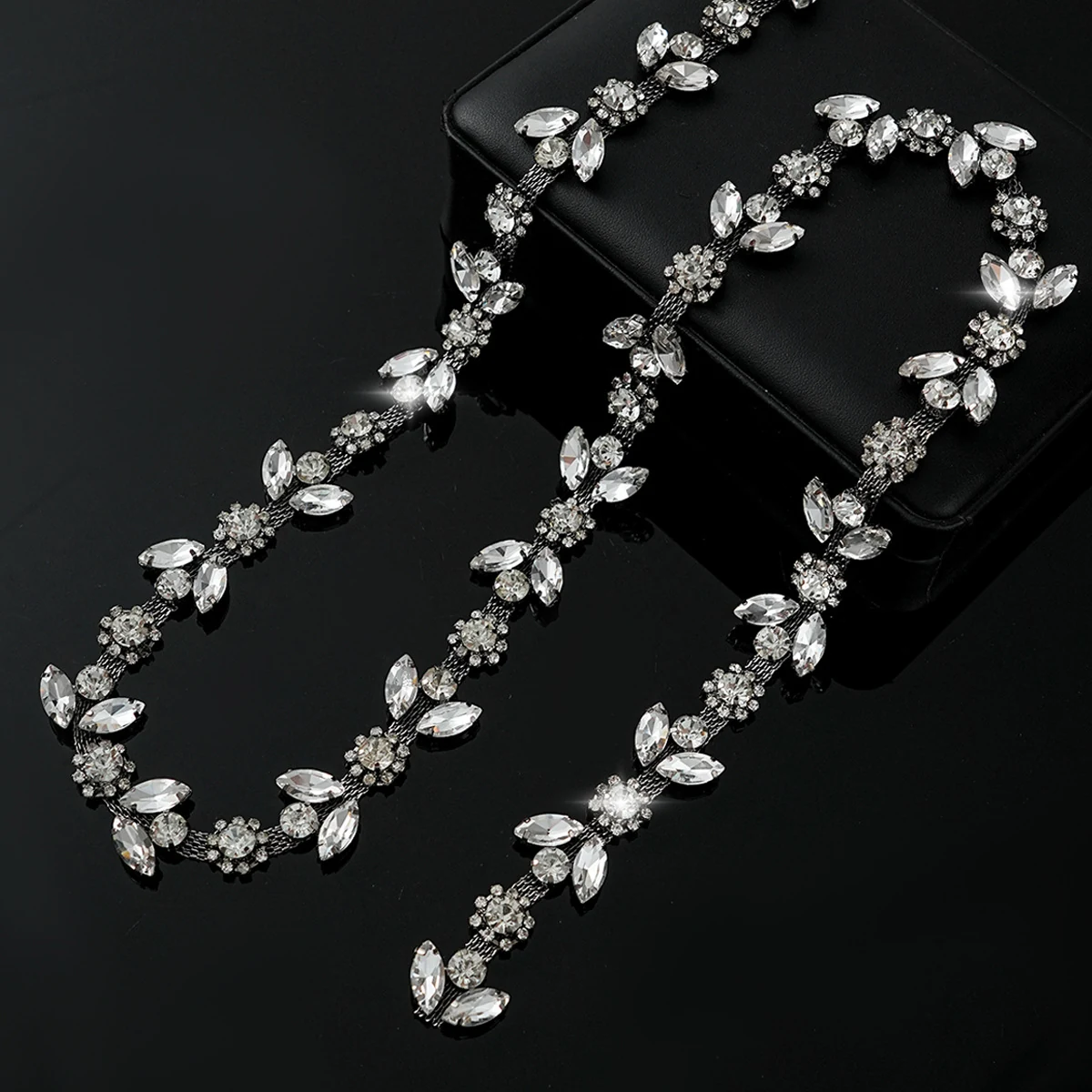 Sparse and Dense Colored Rhinestone Chain Trim product image 6