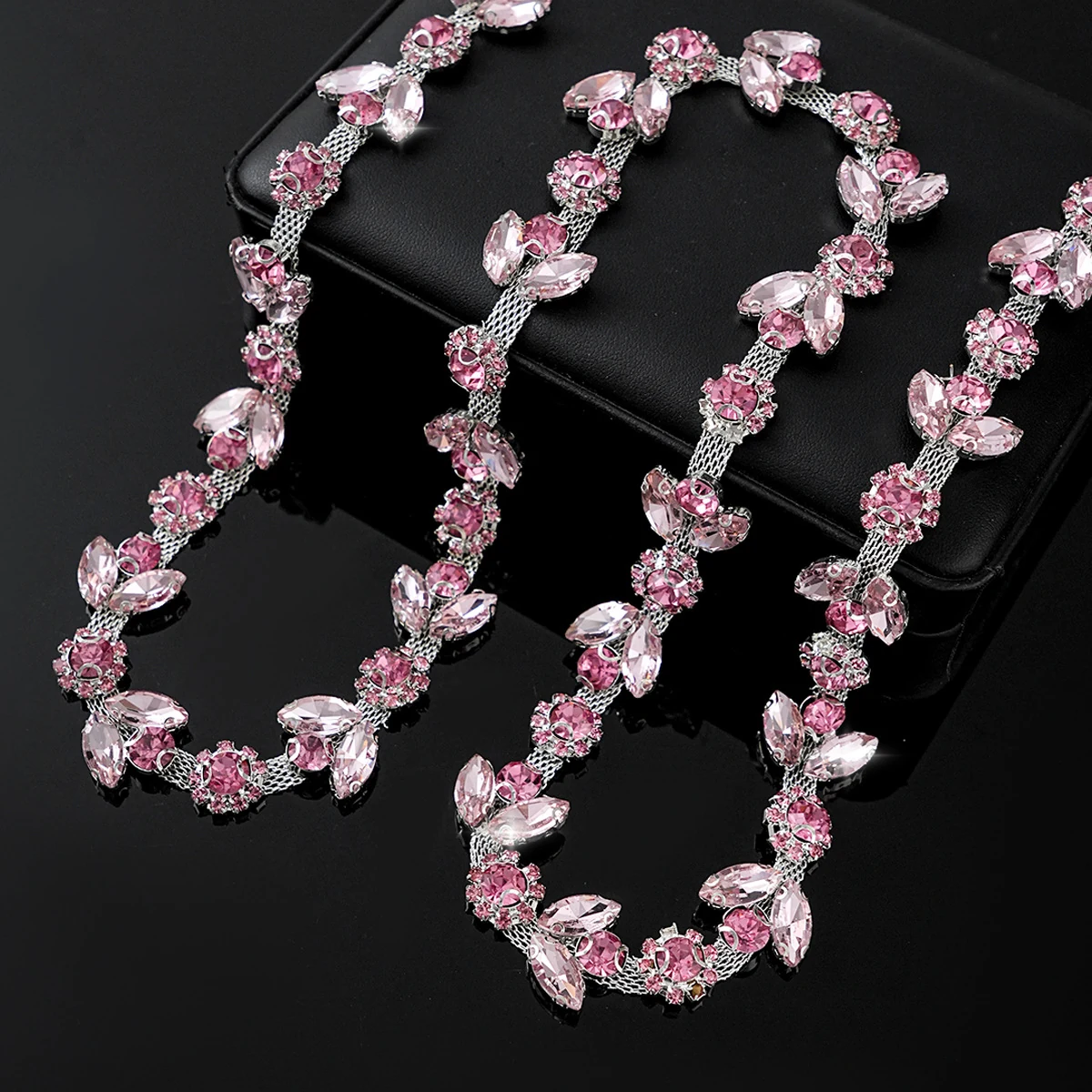 Sparse and Dense Colored Rhinestone Chain Trim product image 9