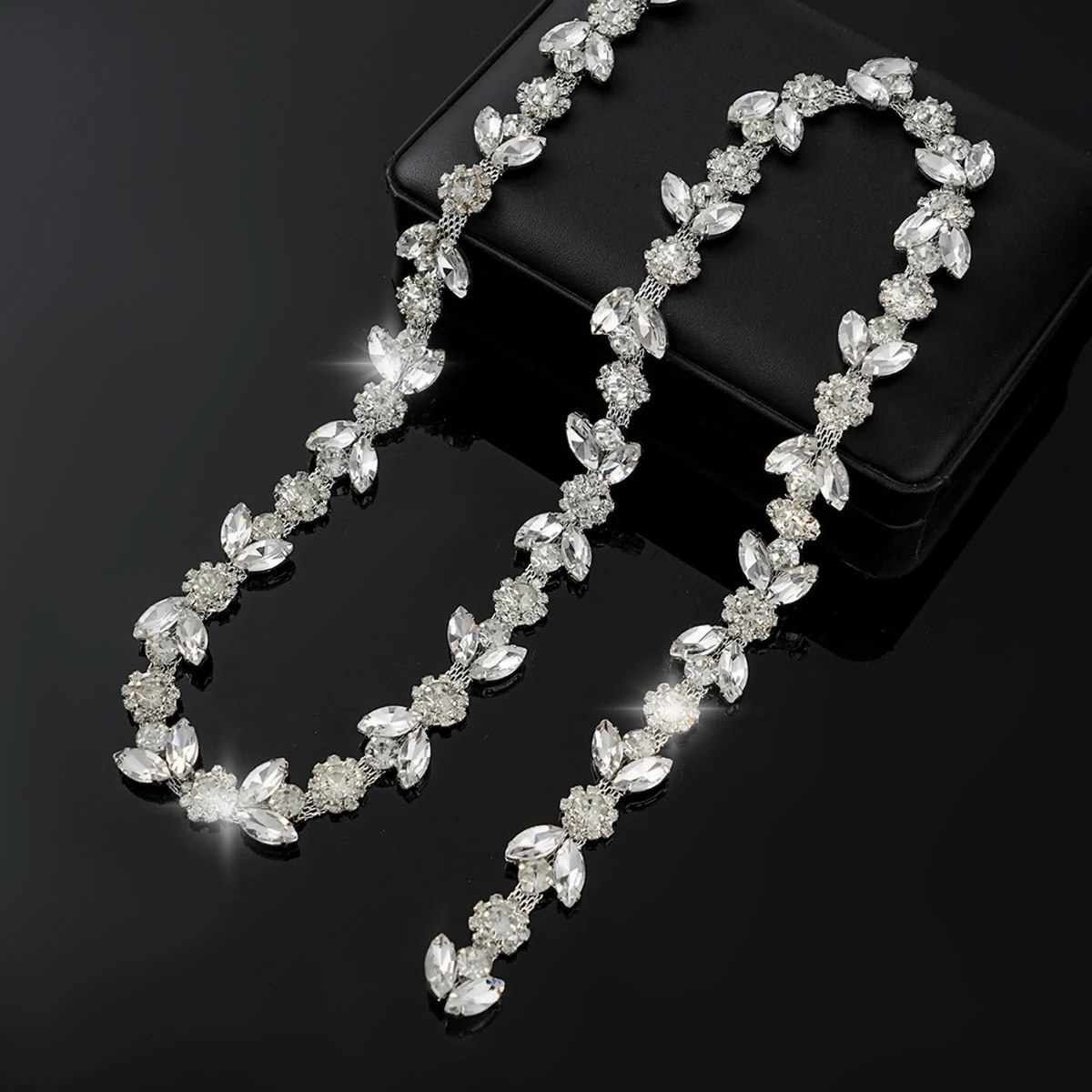Sparse and Dense Colored Rhinestone Chain Trim product image 14