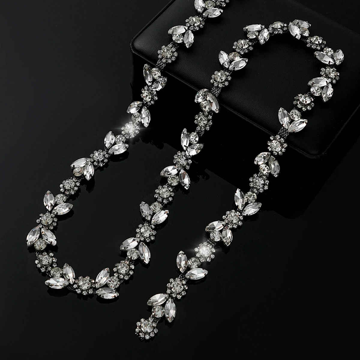 Sparse and Dense Colored Rhinestone Chain Trim product image 15