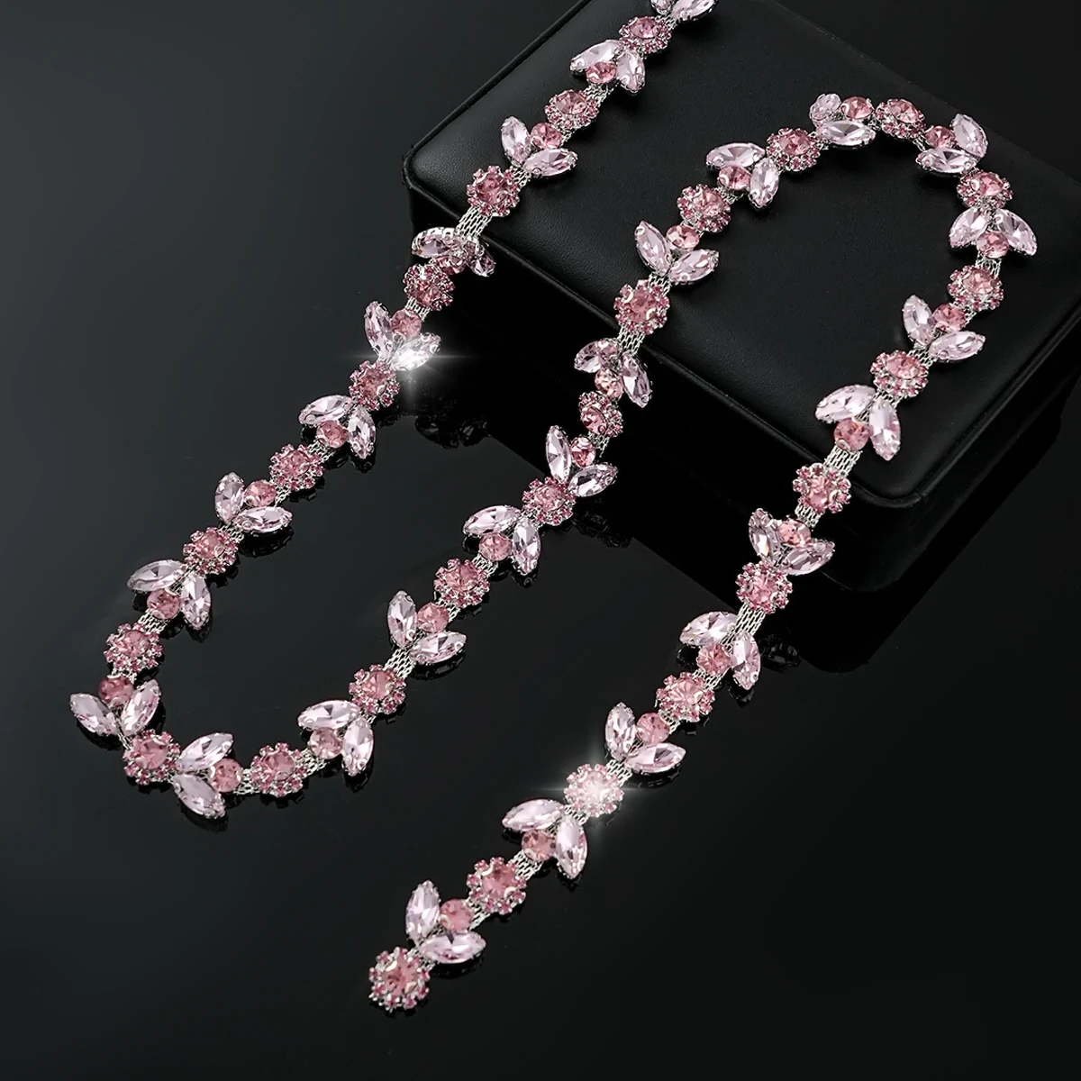 Sparse and Dense Colored Rhinestone Chain Trim product image 17