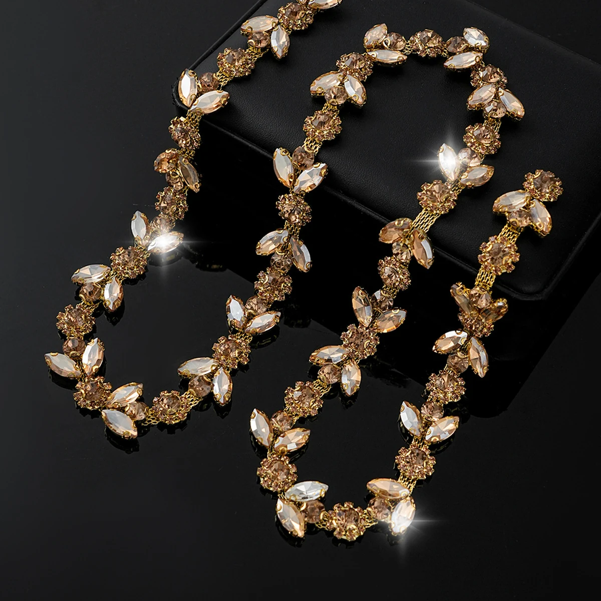 Sparse and Dense Colored Rhinestone Chain Trim product image 19