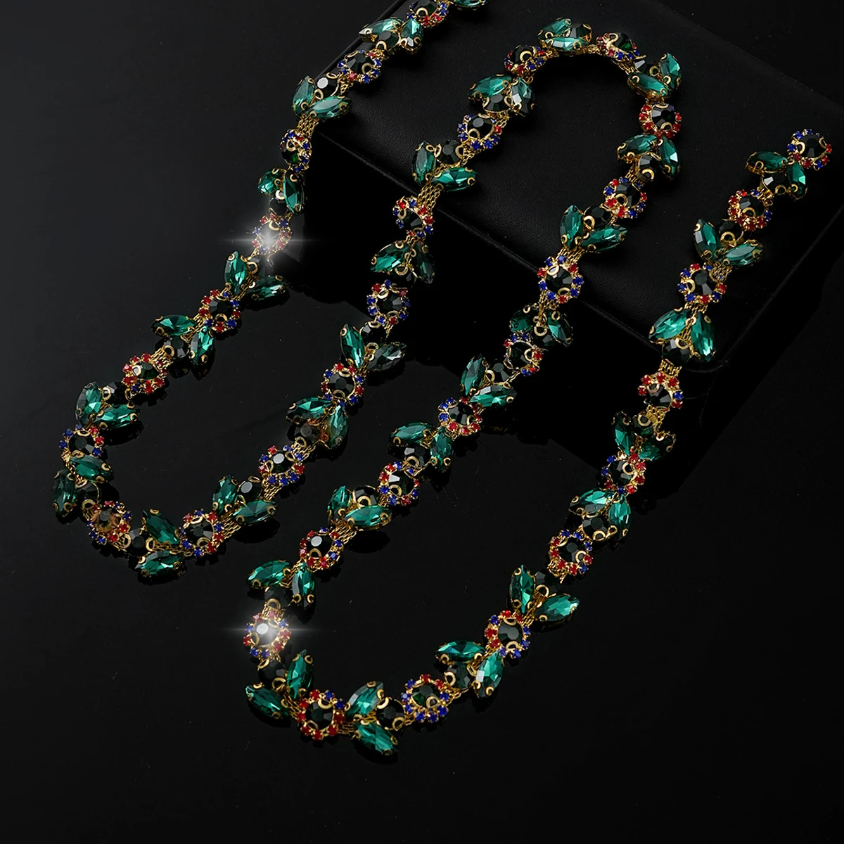 Sparse and Dense Colored Rhinestone Chain Trim product image 20