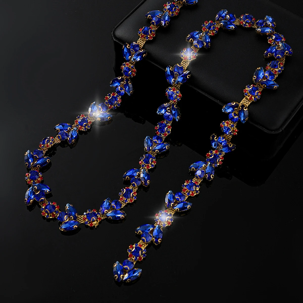 Sparse and Dense Colored Rhinestone Chain Trim product image 22