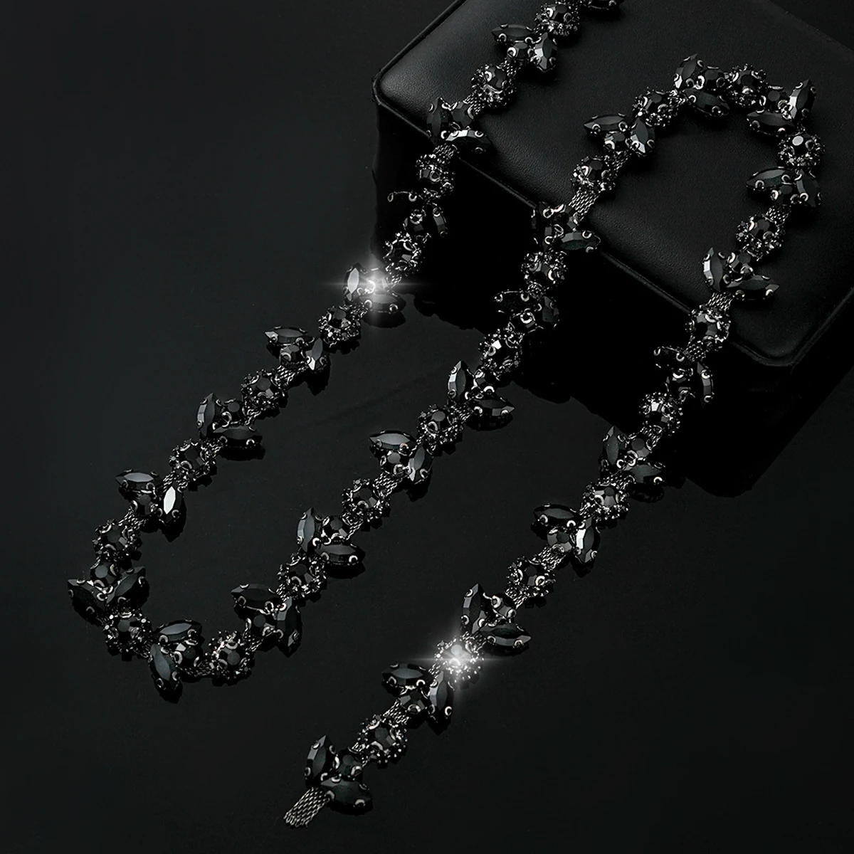 Sparse and Dense Colored Rhinestone Chain Trim product image 23