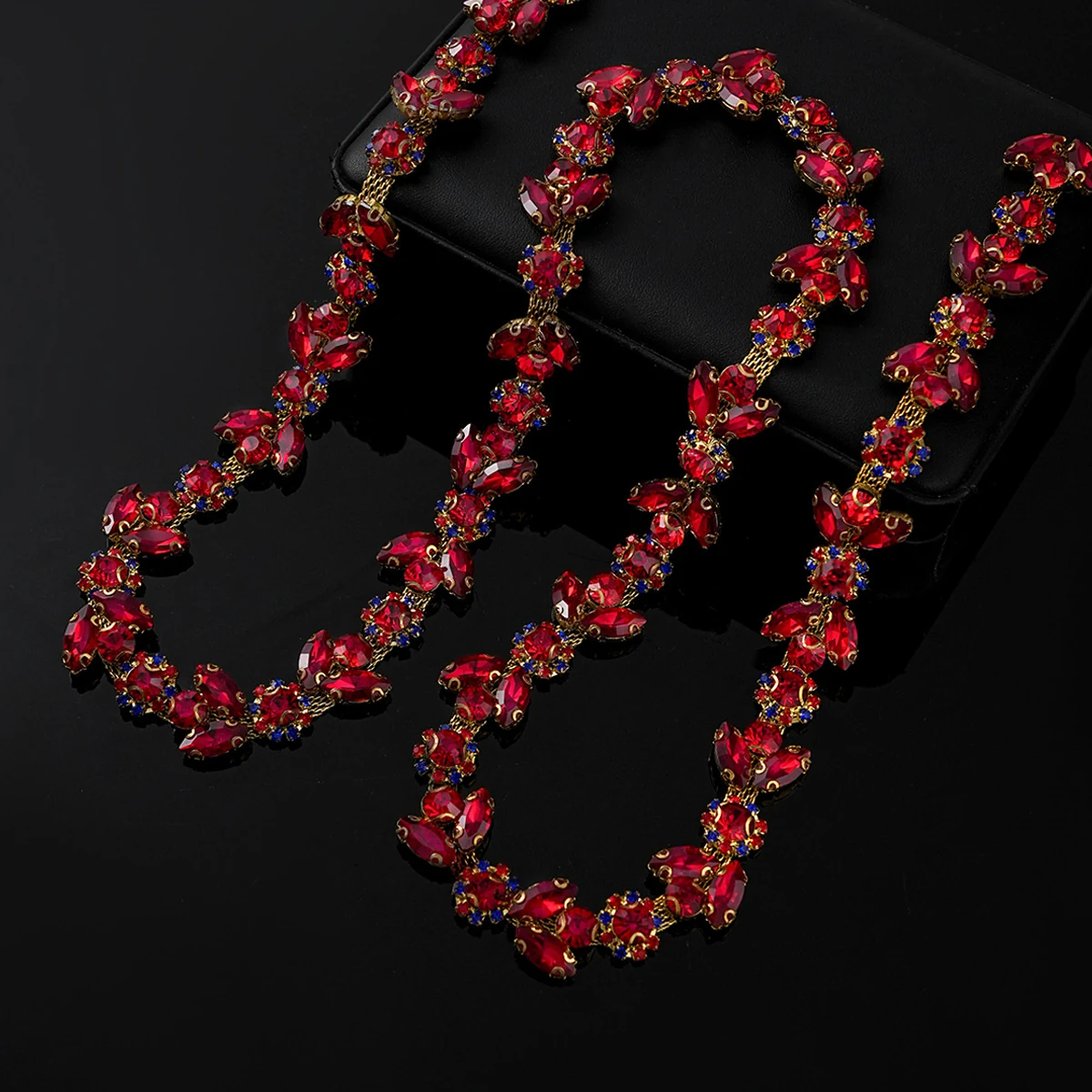 Sparse and Dense Colored Rhinestone Chain Trim product image 24