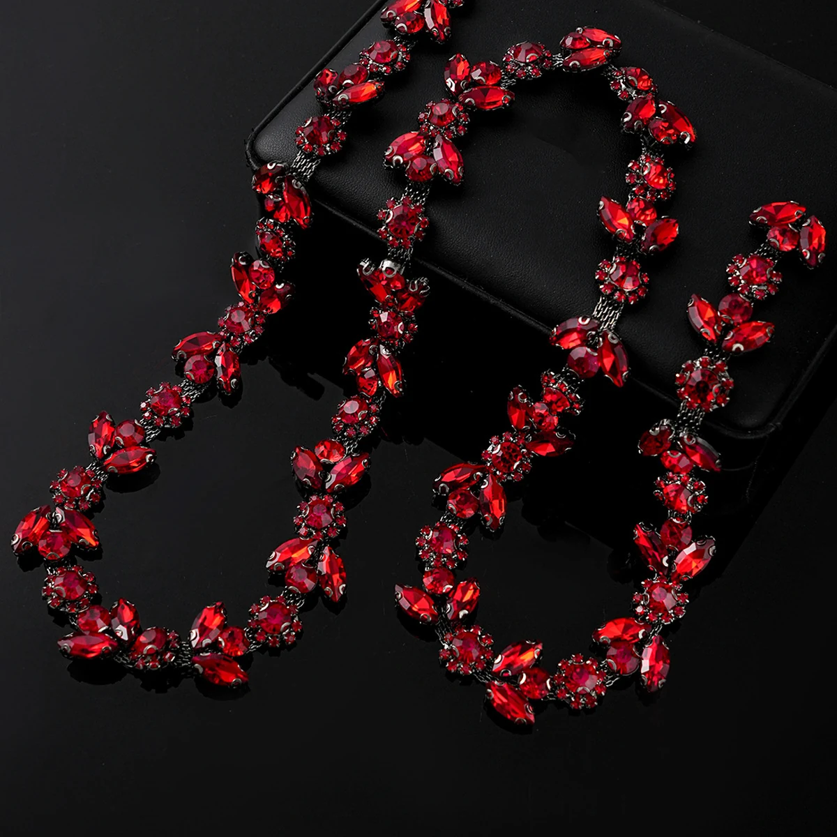 Sparse and Dense Colored Rhinestone Chain Trim product image 25