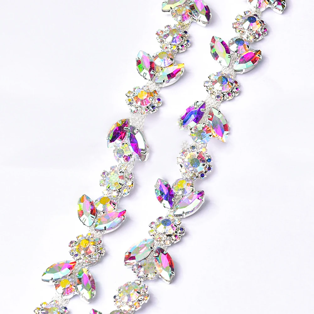 Sparse and Dense Colored Rhinestone Chain Trim product image 26
