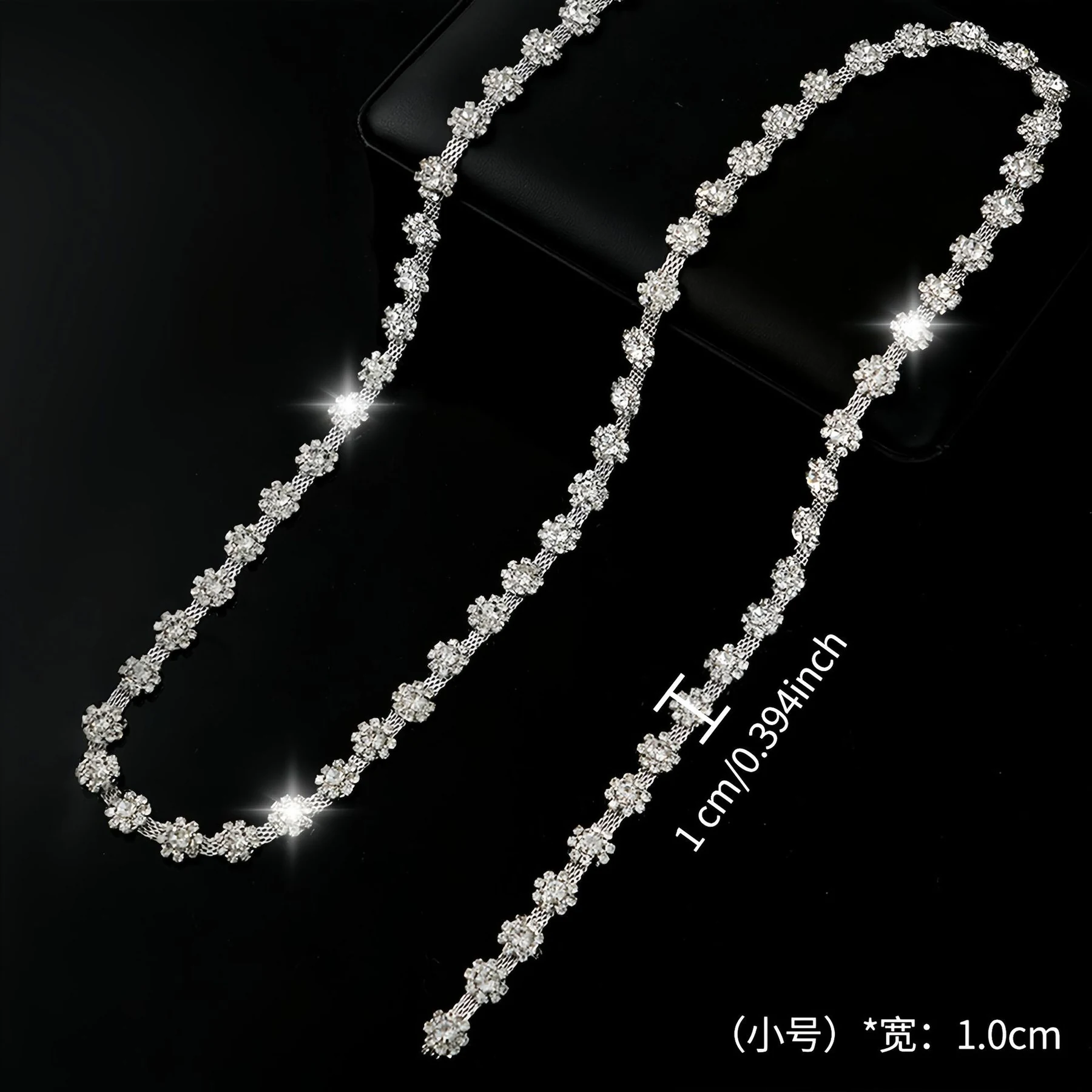 1.1 cm and 1.3 cm Sunflower Rhinestone Chain product image 6
