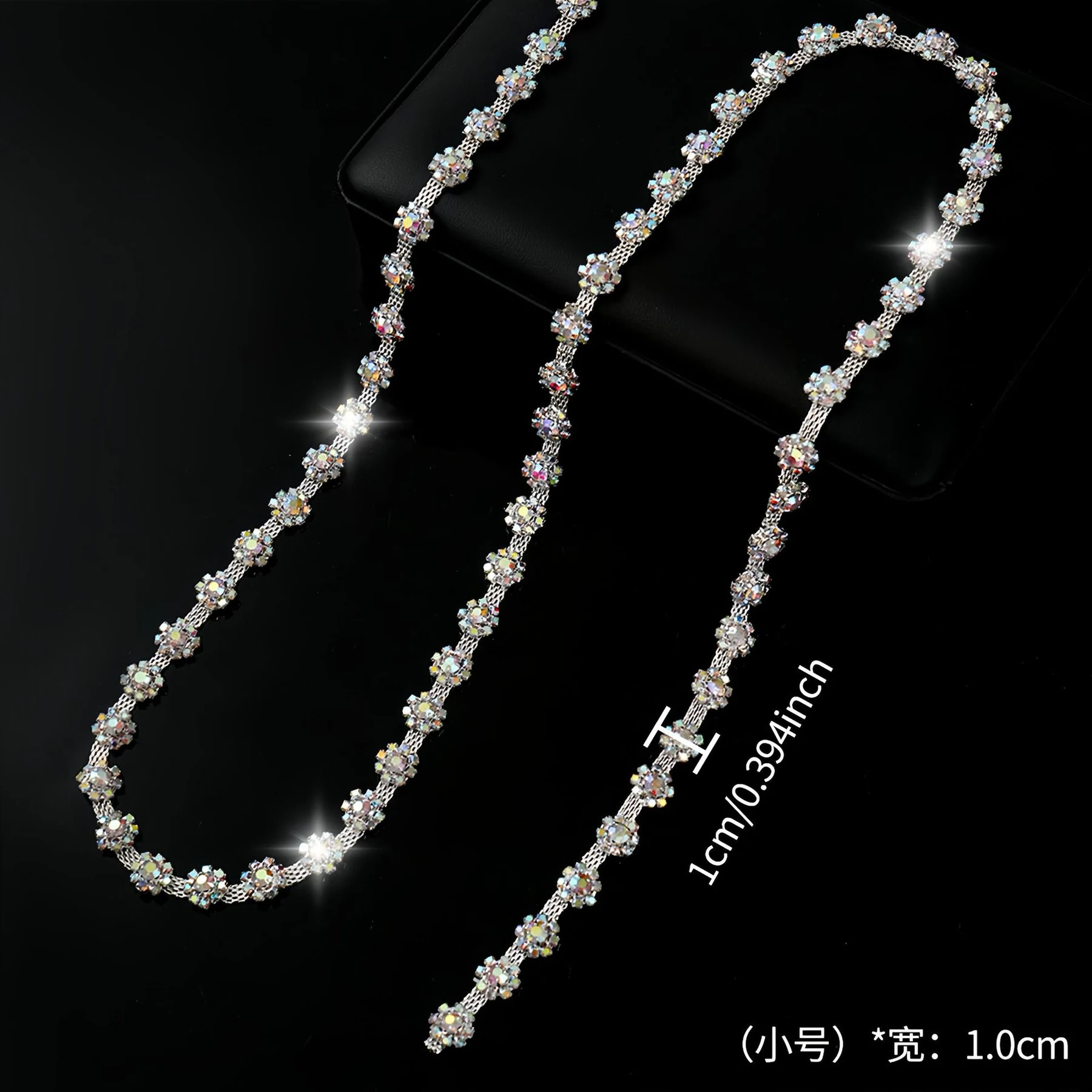 1.1 cm and 1.3 cm Sunflower Rhinestone Chain product image 8