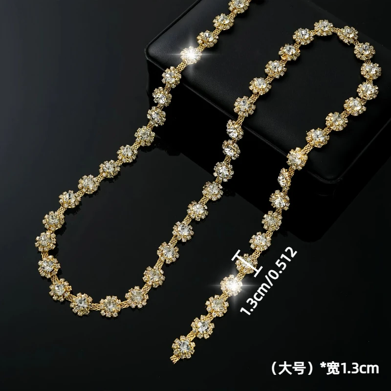 1.1 cm and 1.3 cm Sunflower Rhinestone Chain product image 11