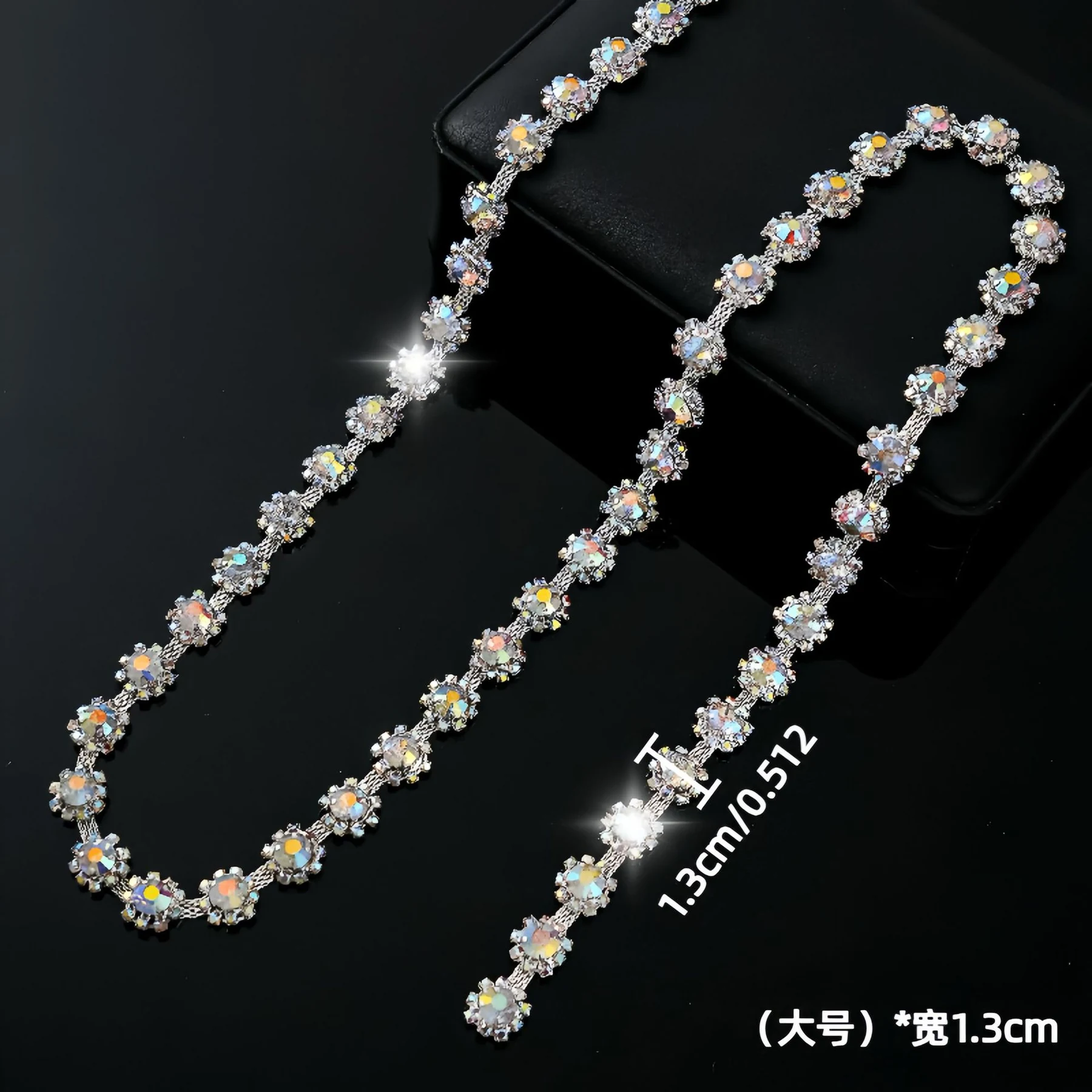 1.1 cm and 1.3 cm Sunflower Rhinestone Chain product image 14
