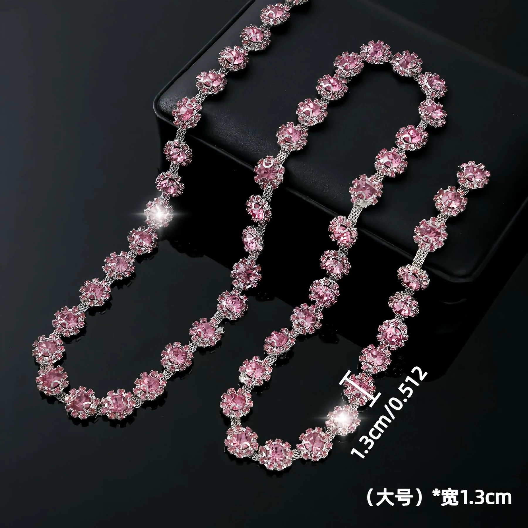 1.1 cm and 1.3 cm Sunflower Rhinestone Chain product image 16