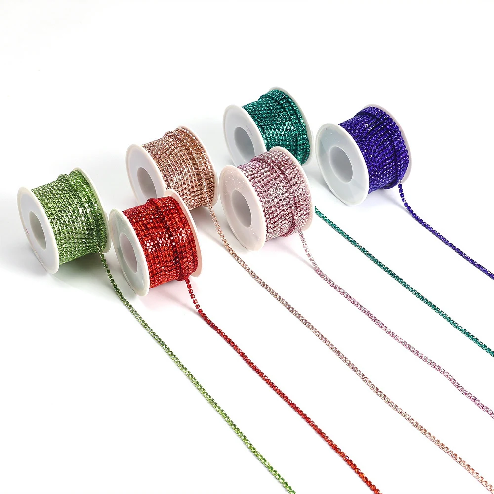 32-Color Electroplated Rhinestone Claw Chain product image 4