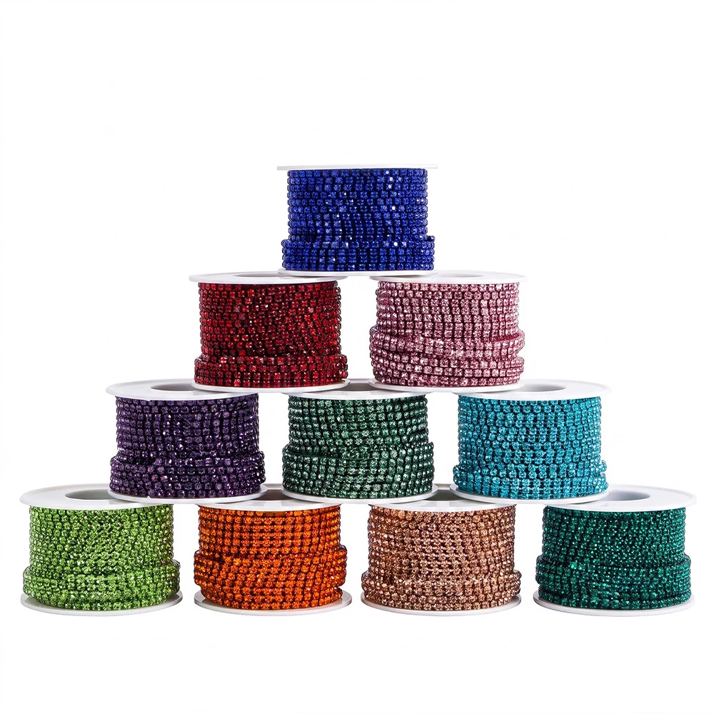 32-Color Electroplated Rhinestone Claw Chain product image 5