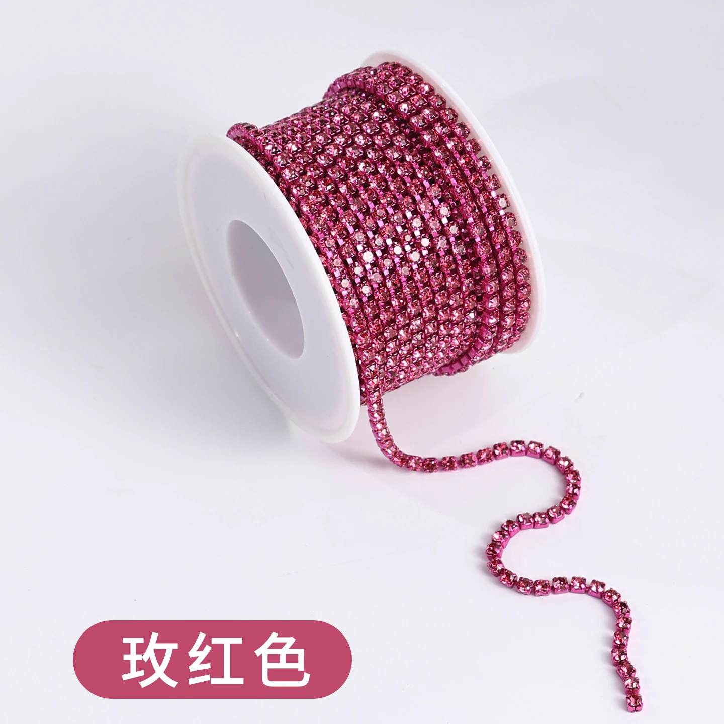 32-Color Electroplated Rhinestone Claw Chain product image 24