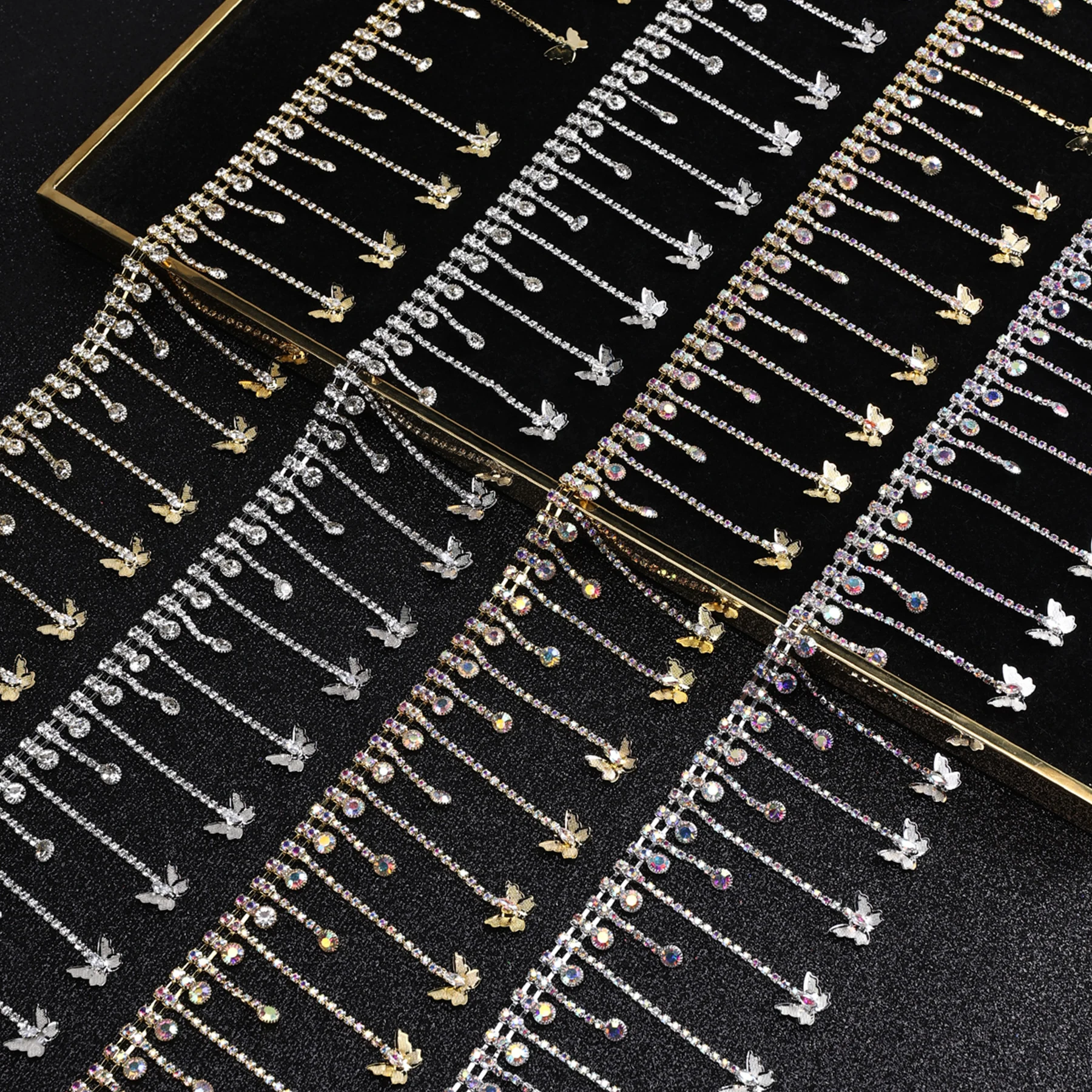 Butterfly Tassel Rhinestone Fringe Chain product image 3