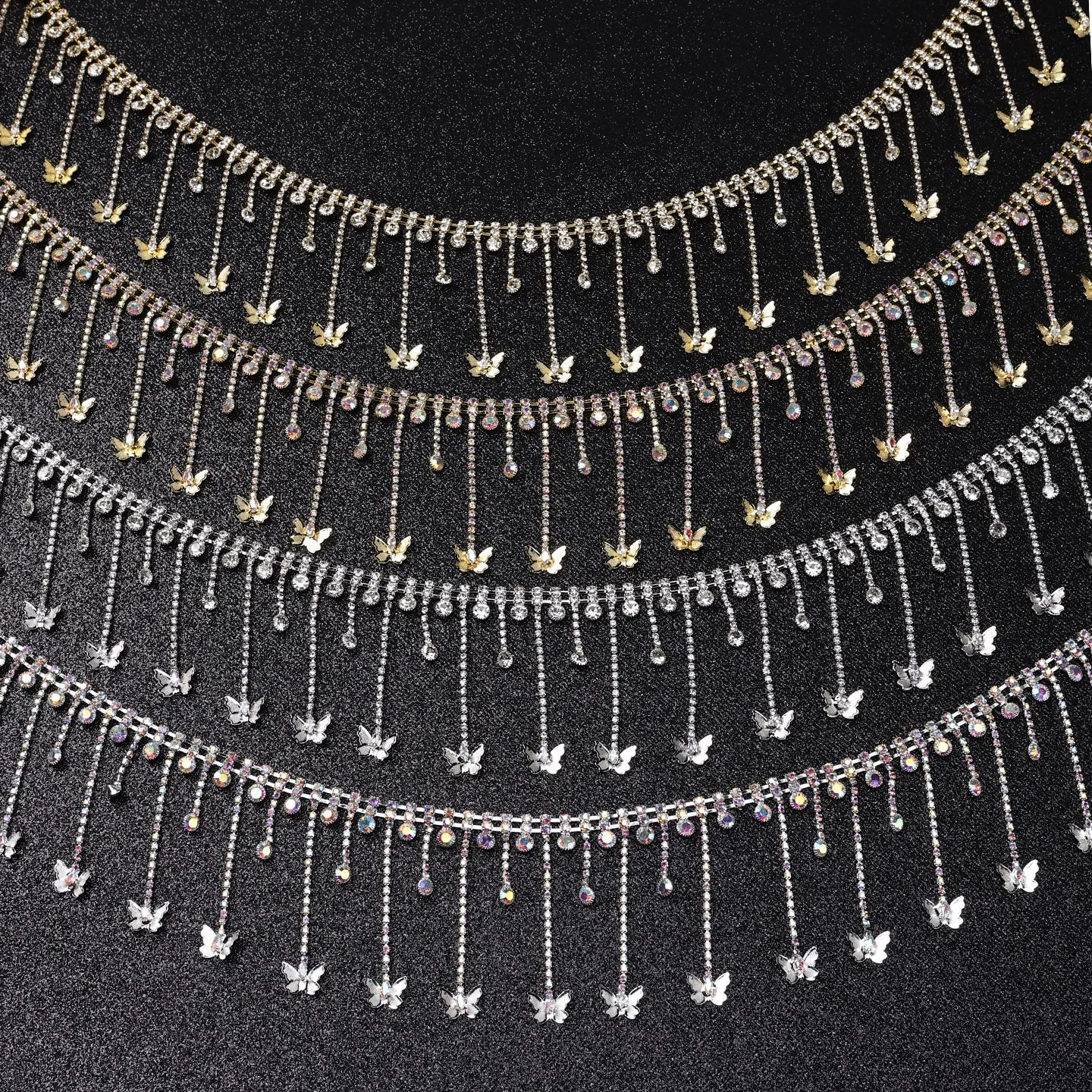 Butterfly Tassel Rhinestone Fringe Chain product image 4
