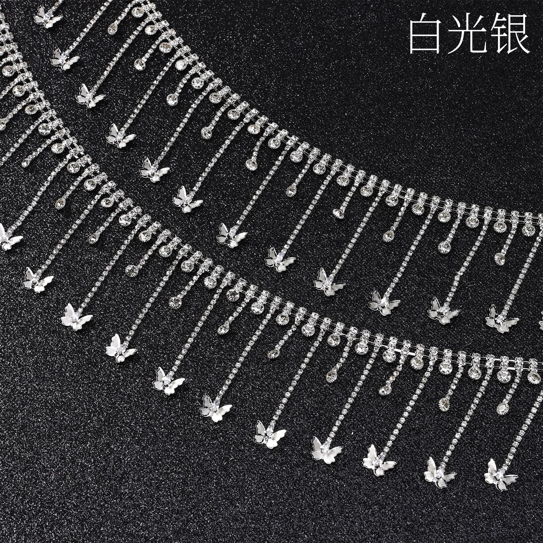 Butterfly Tassel Rhinestone Fringe Chain product image 6
