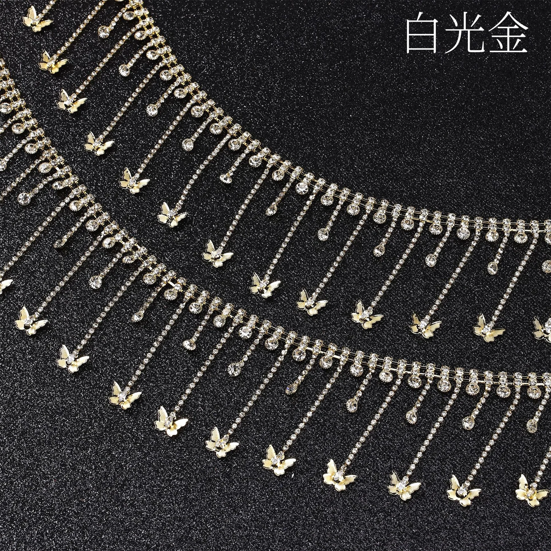 Butterfly Tassel Rhinestone Fringe Chain product image 7