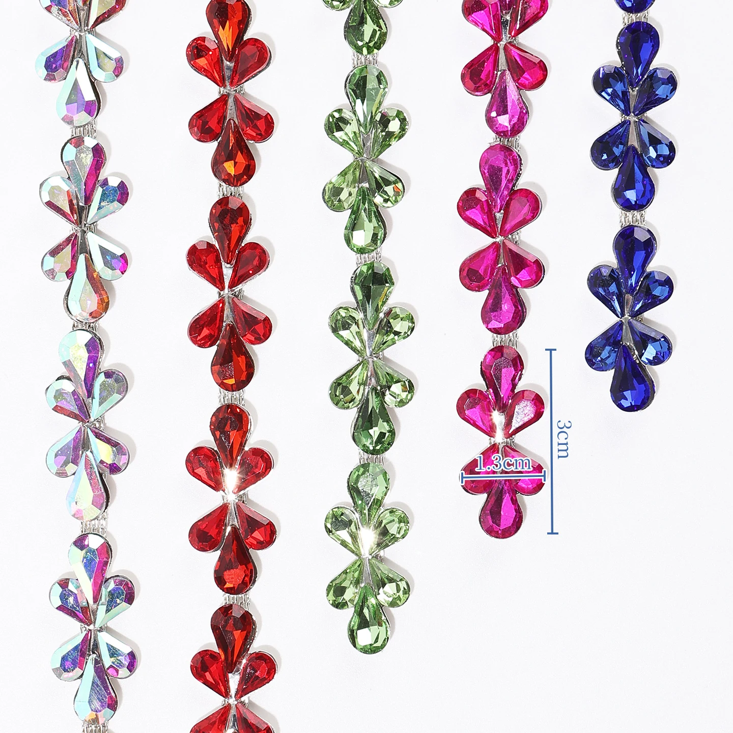 Four-Leaf Clover Crystal Rhinestone Chain product image 5