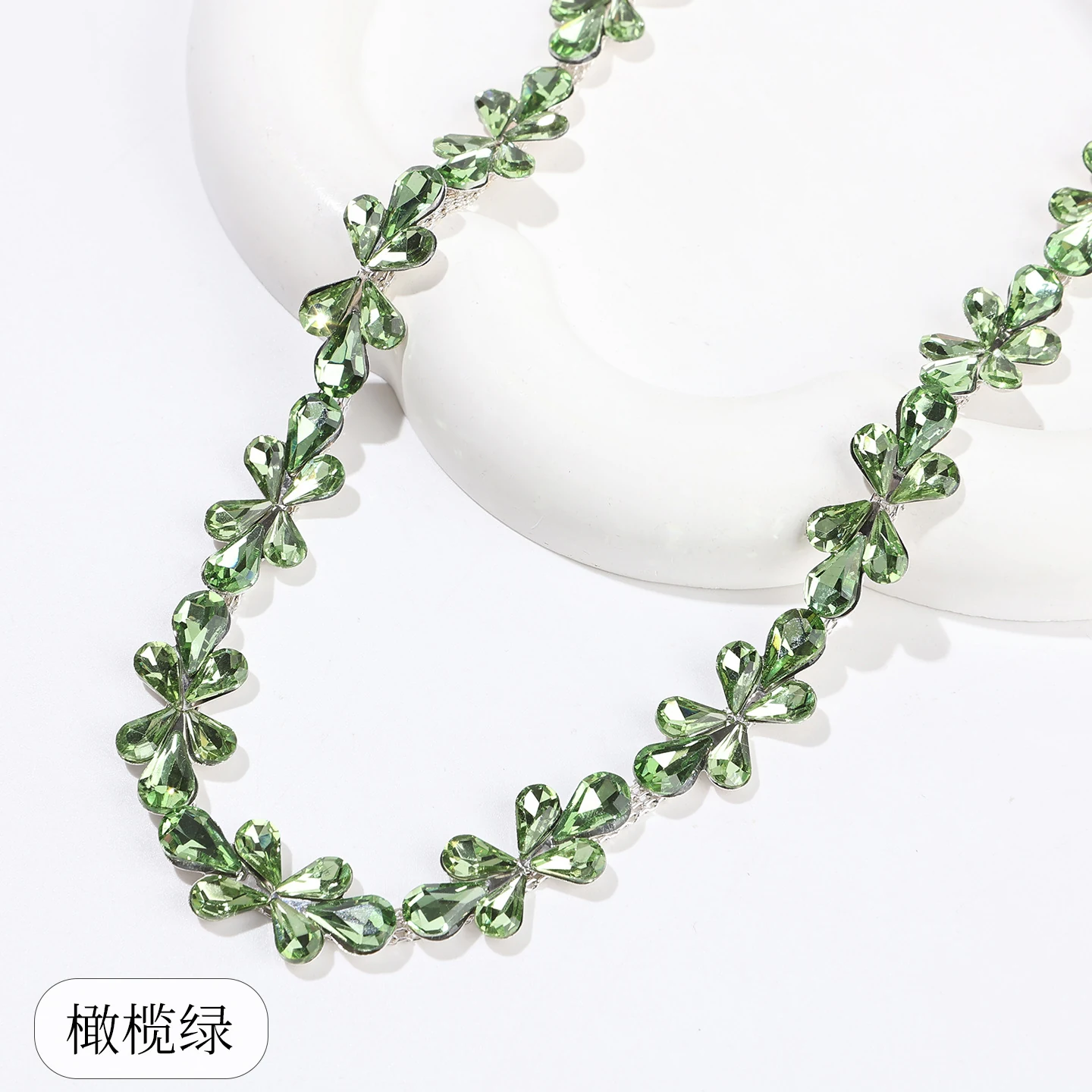 Four-Leaf Clover Crystal Rhinestone Chain product image 11