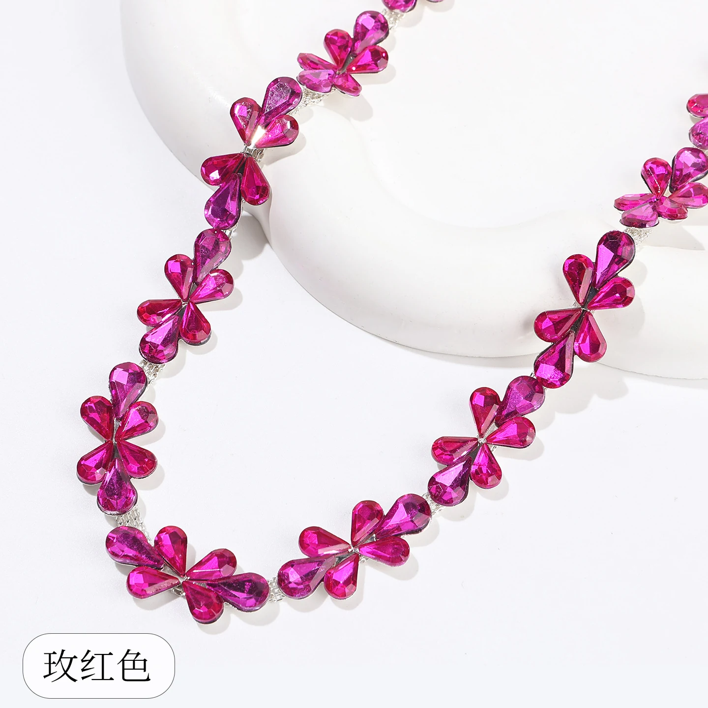Four-Leaf Clover Crystal Rhinestone Chain product image 14