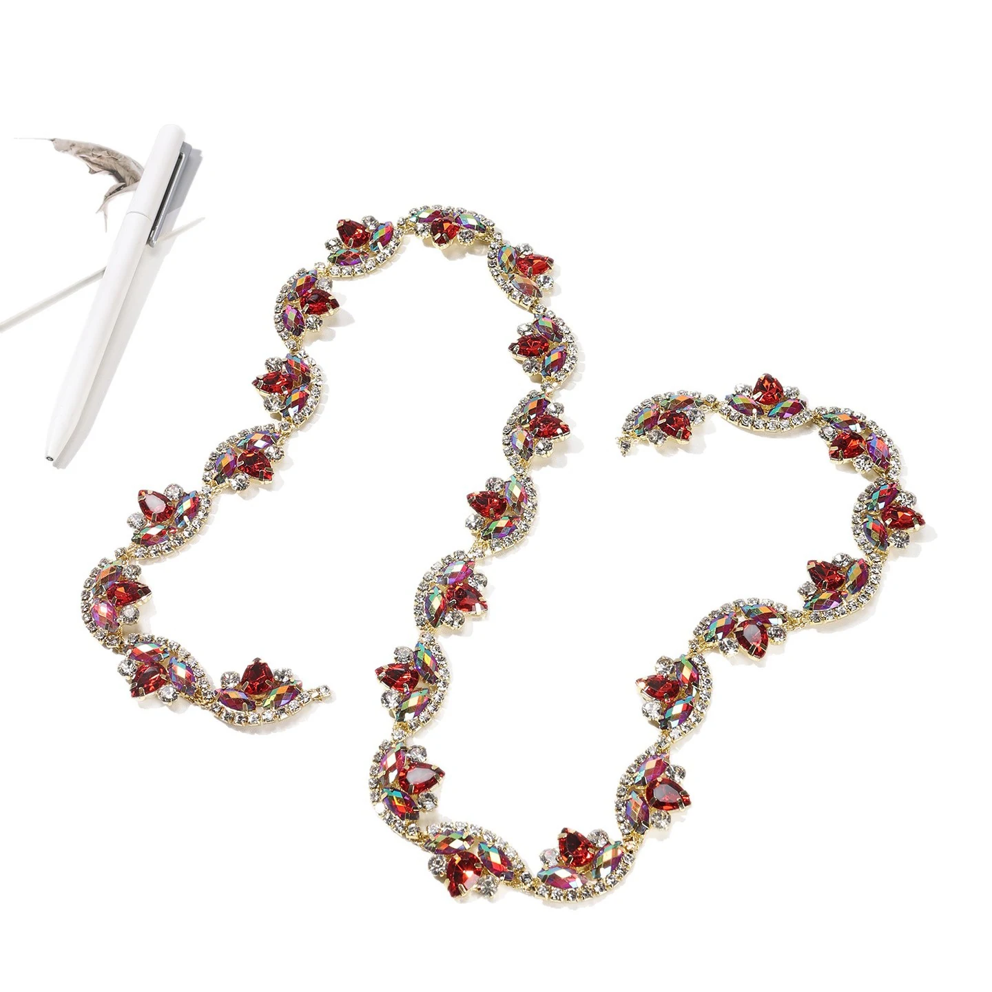 Marquise Crescent Rhinestone Chain product image 5