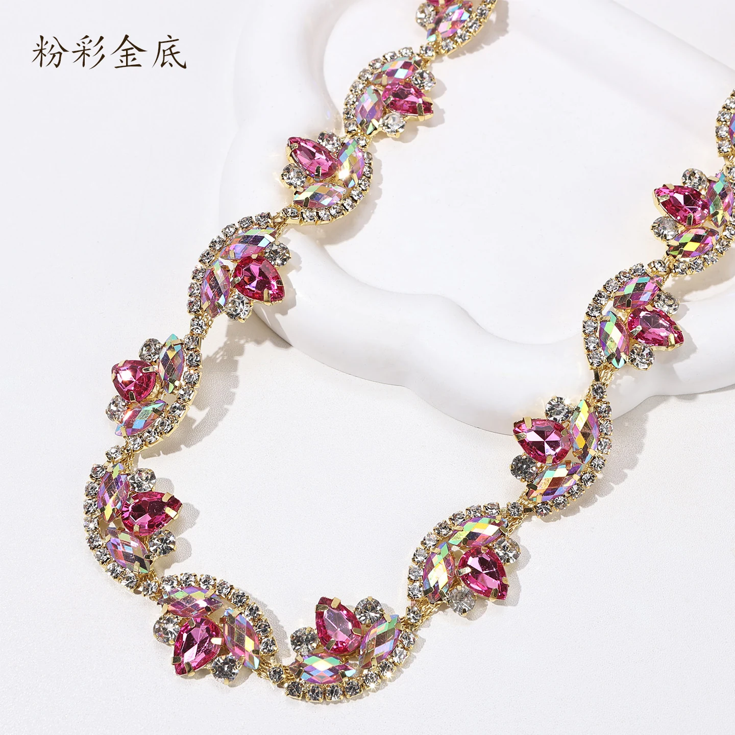 Marquise Crescent Rhinestone Chain product image 12