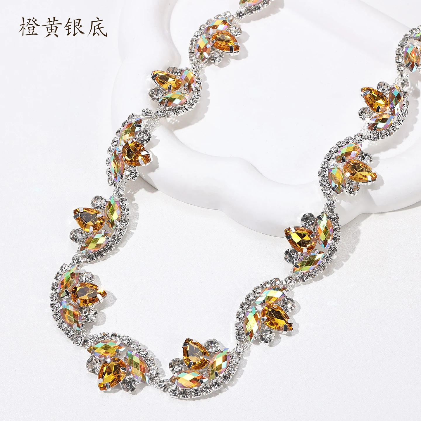 Marquise Crescent Rhinestone Chain product image 18