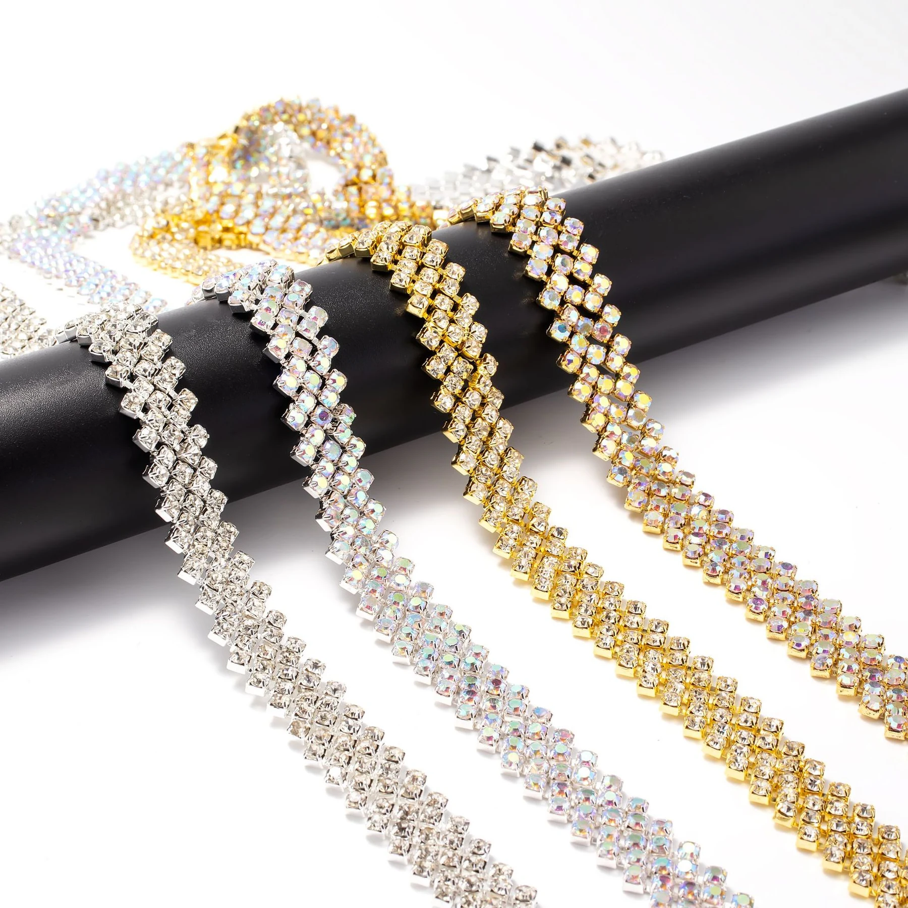 Five-Row Chevron Rhinestone Chain product image 3