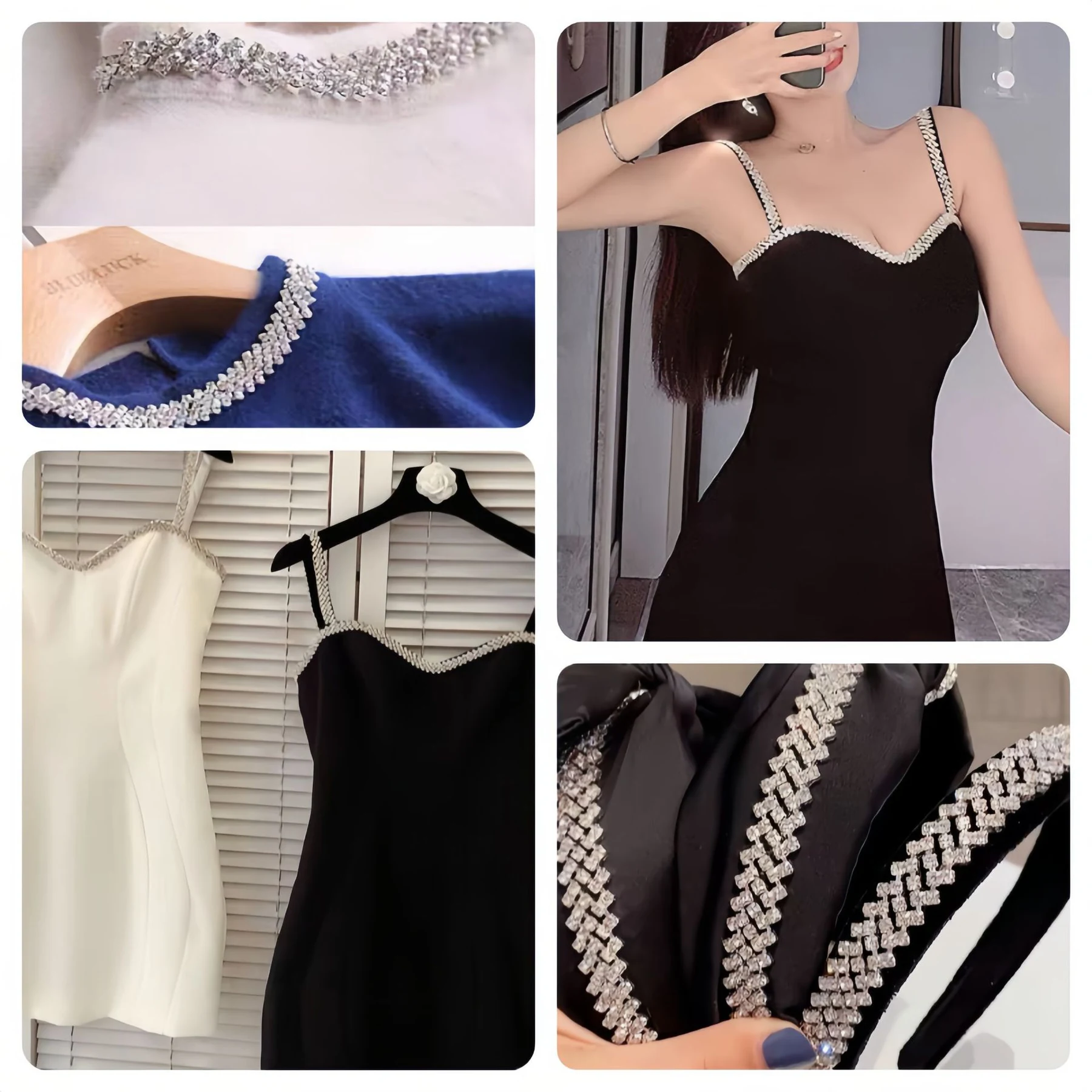 Five-Row Chevron Rhinestone Chain product image 4