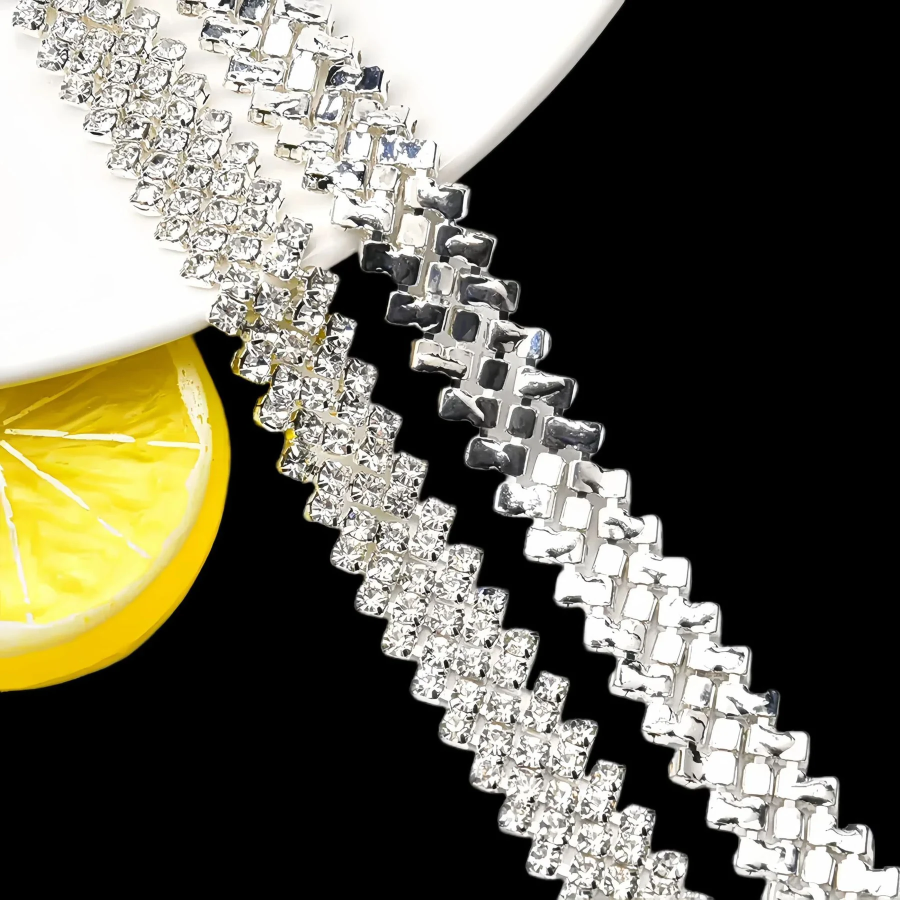 Five-Row Chevron Rhinestone Chain product image 6