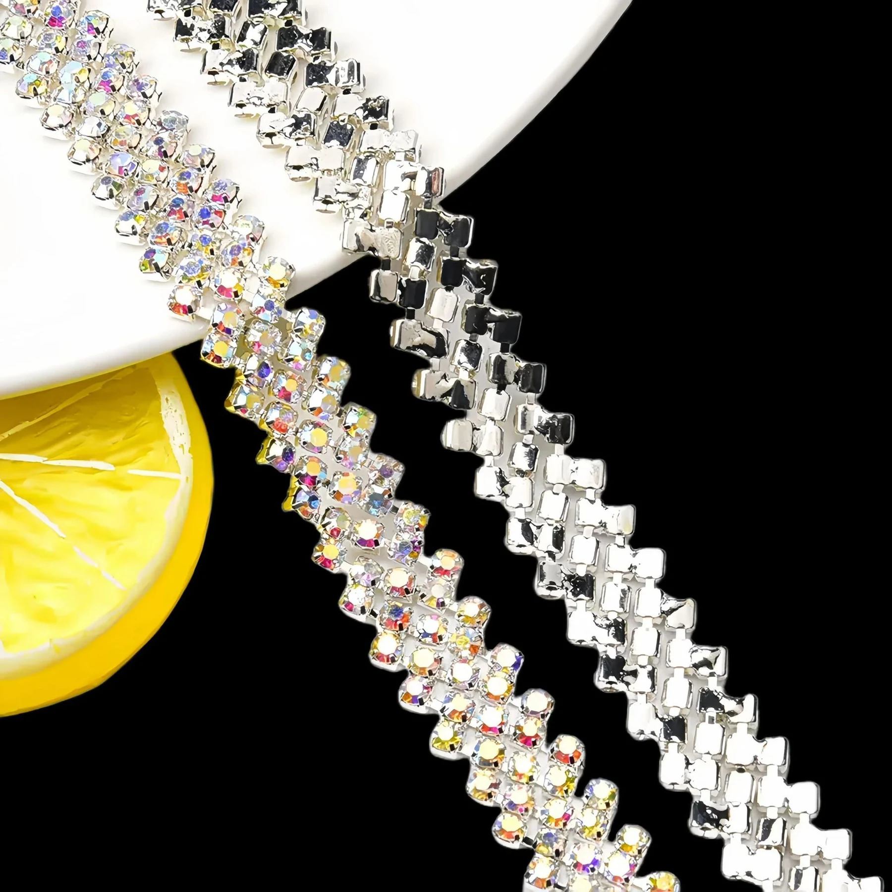 Five-Row Chevron Rhinestone Chain product image 8