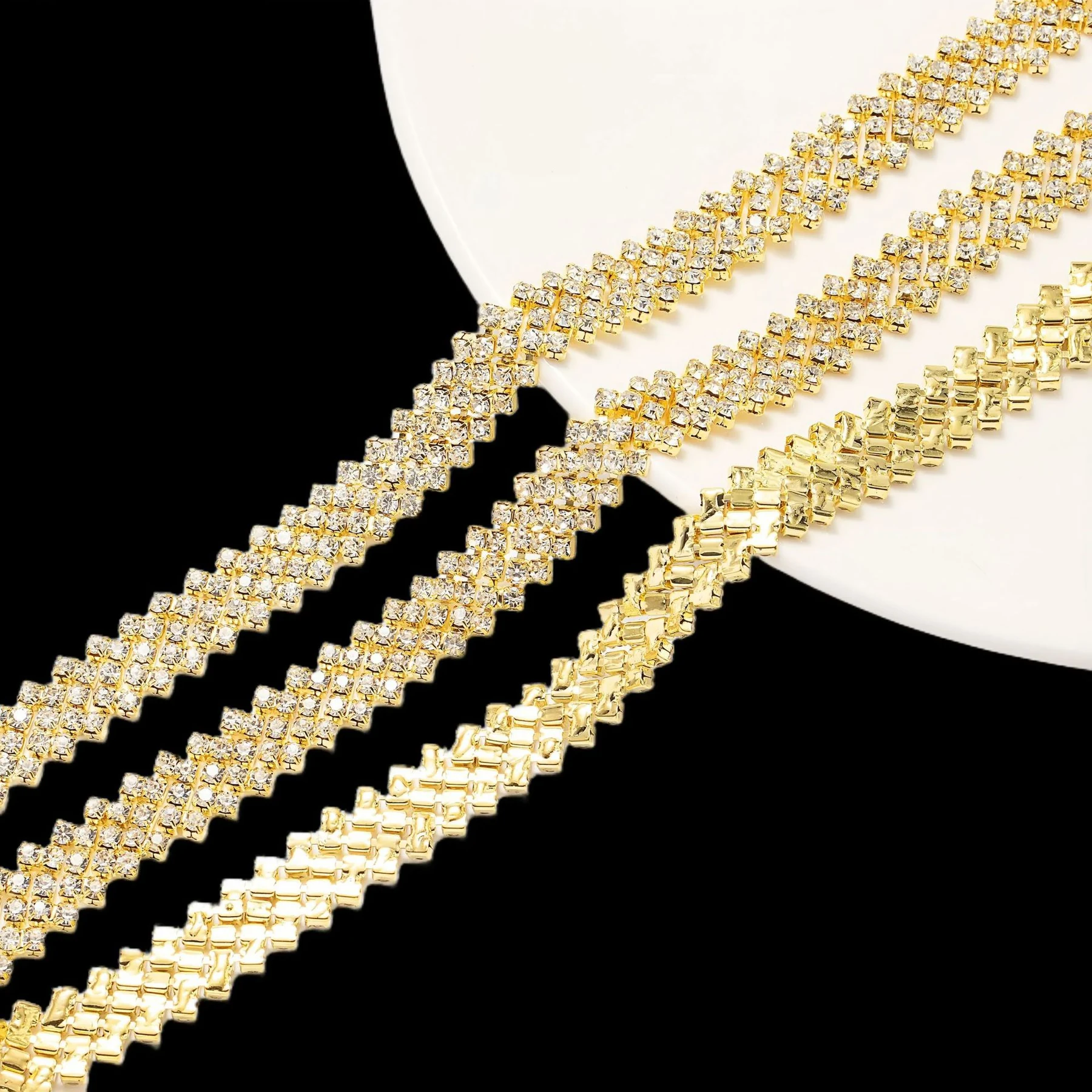 Five-Row Chevron Rhinestone Chain product image 10