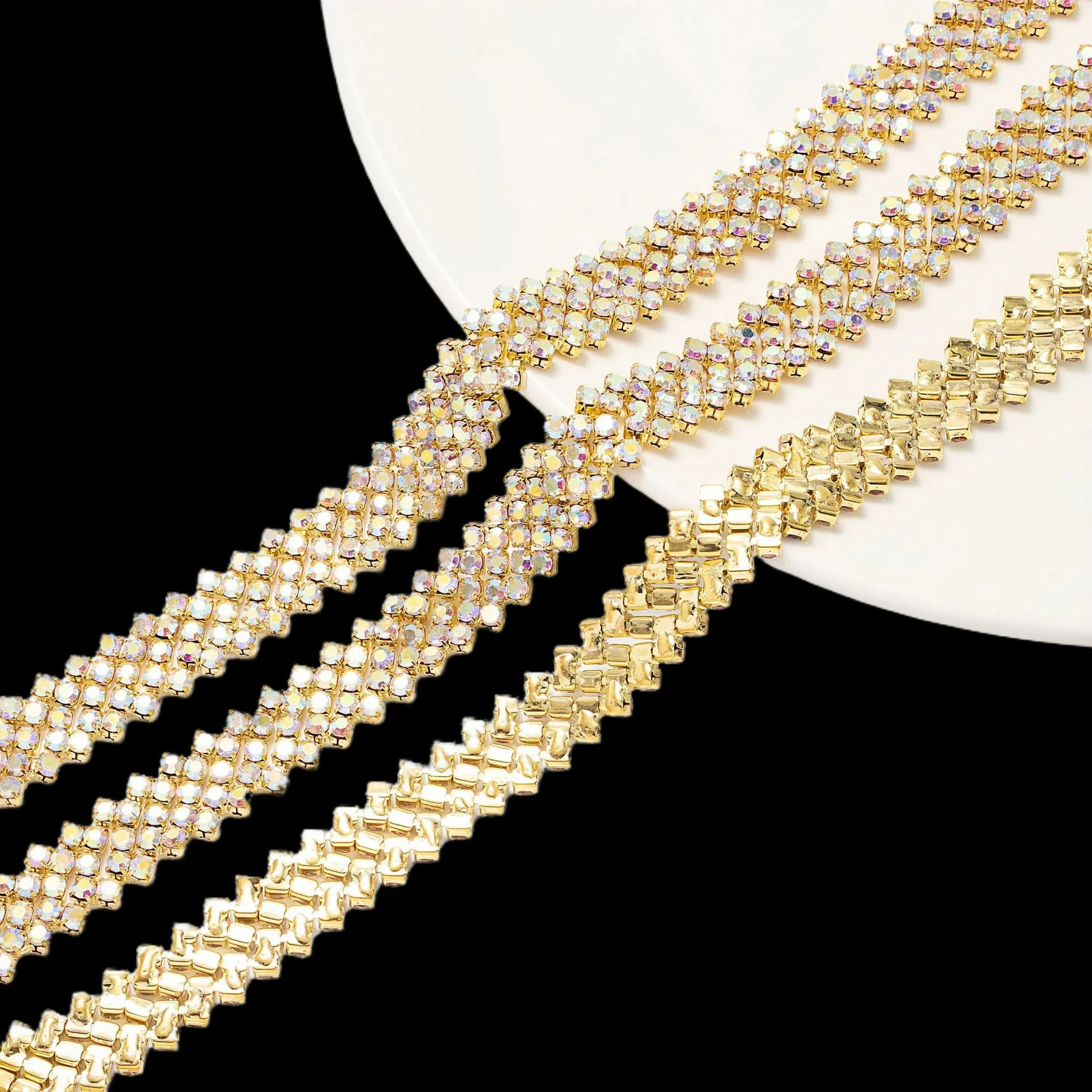 Five-Row Chevron Rhinestone Chain product image 11