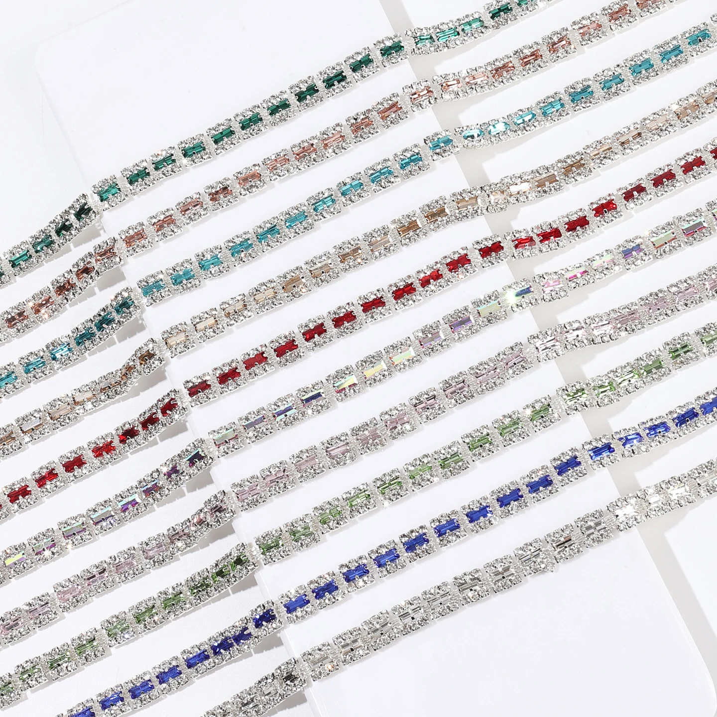 Rectangular Halo Rhinestone Chain product image 2
