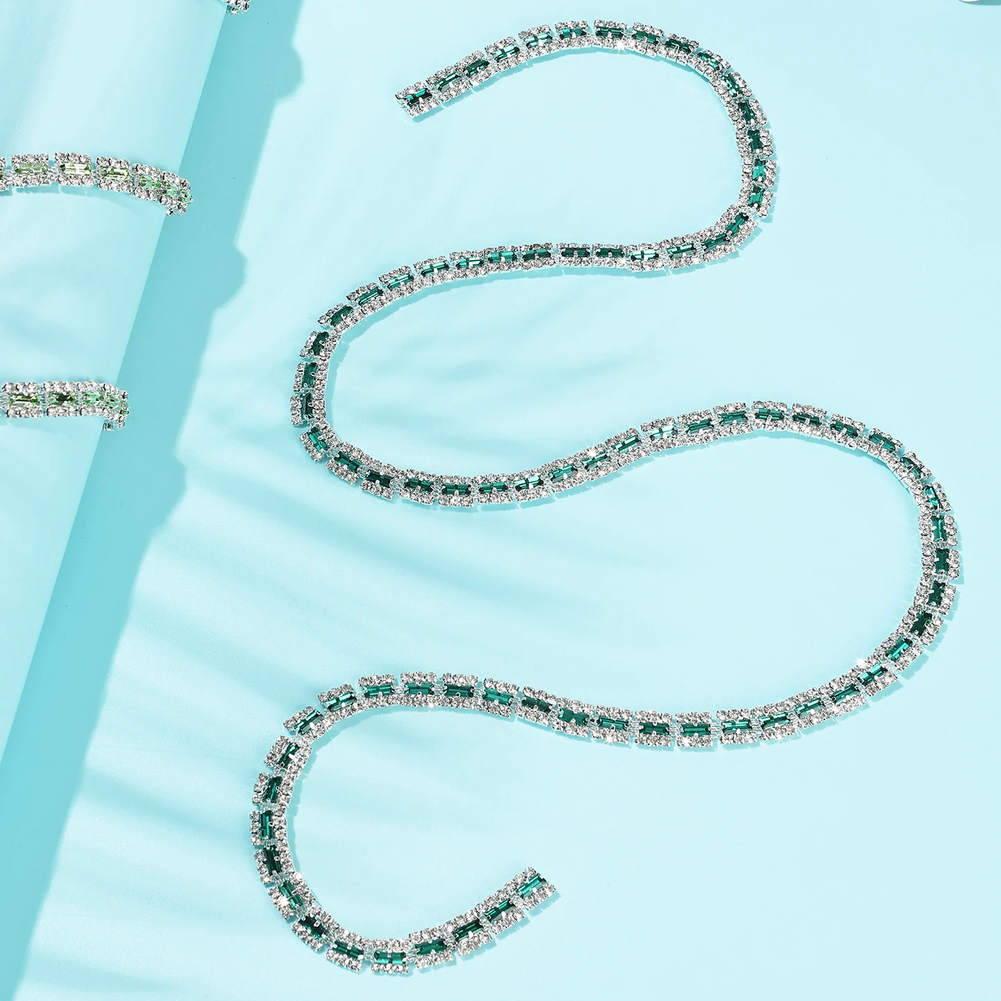 Rectangular Halo Rhinestone Chain product image 3